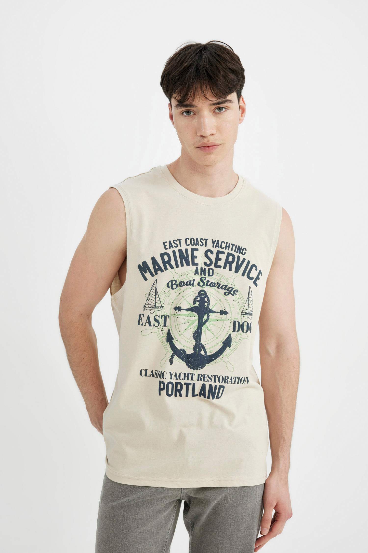 Regular Fit Printed Crew Neck T-Shirt