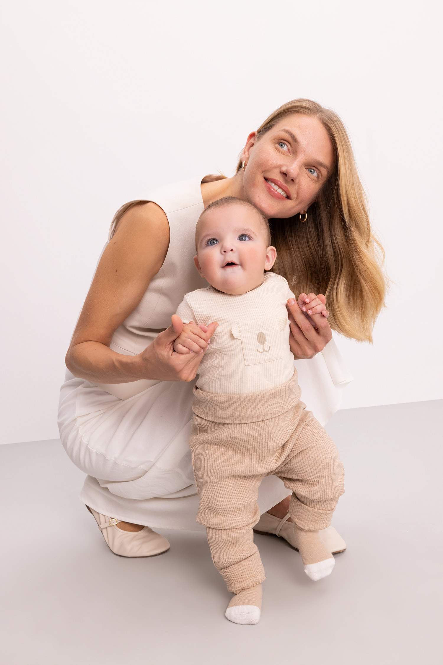 طقم بيبي اولادي مضلع قصة عادية - 3 قطع