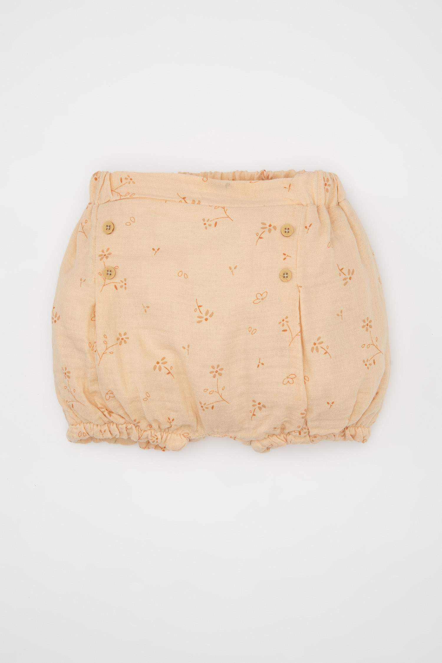Baby Girl Floral Muslin Shorts