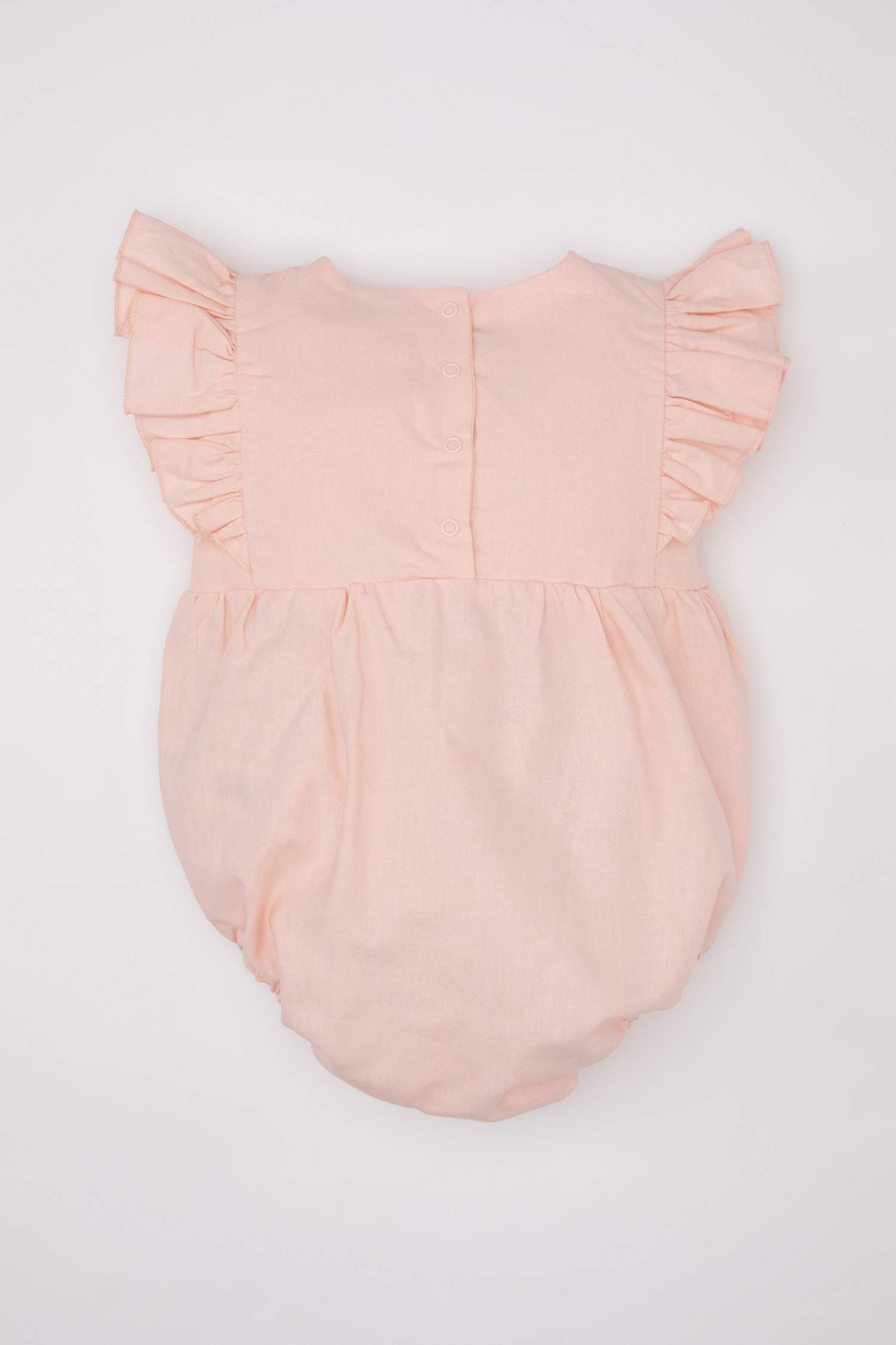 Baby Girl Newborn Linen Jumpsuit Bandana 2 Piece Set