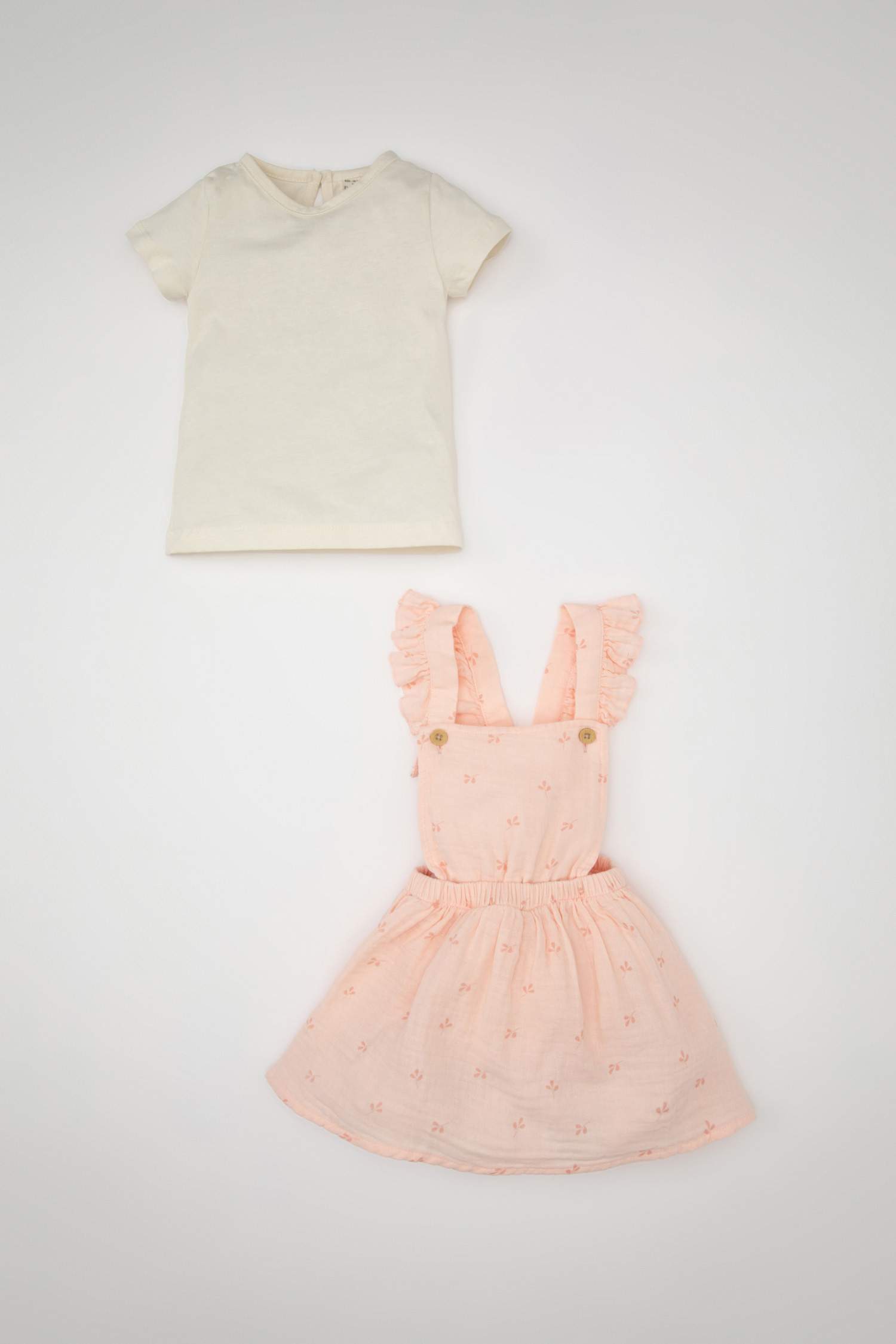 Комплект из 2-х вещей с принтом для малышей девочек