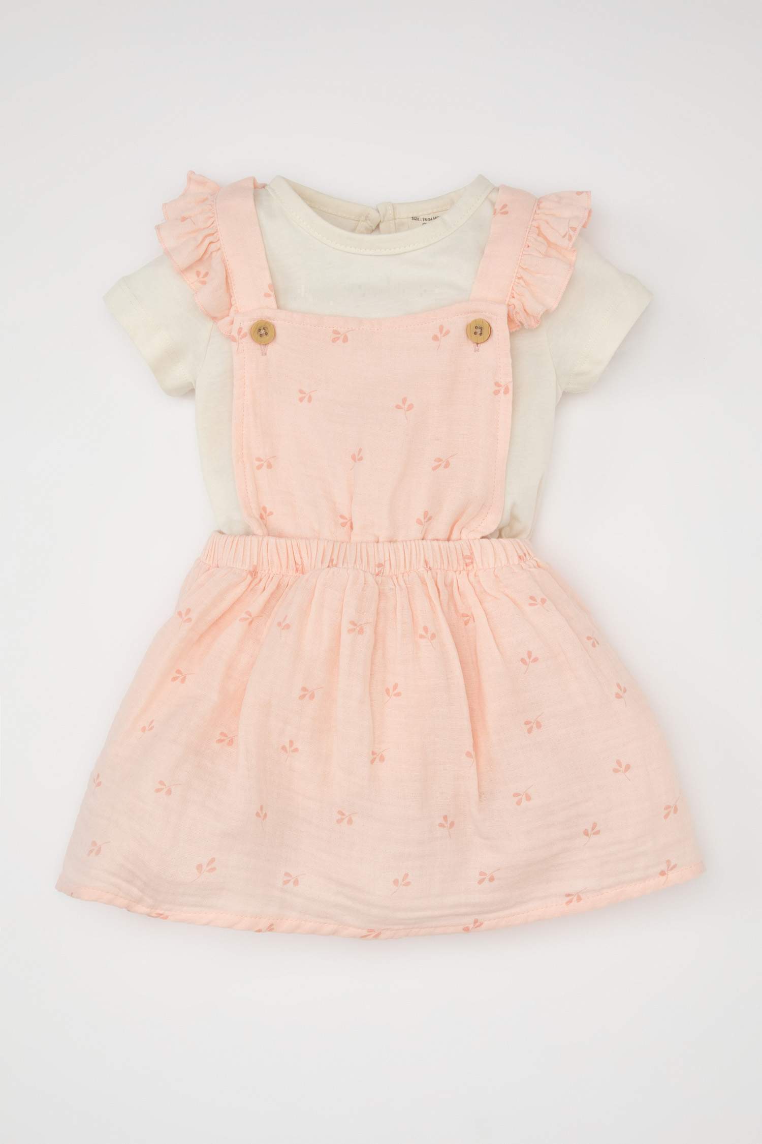 Комплект из 2-х вещей с принтом для малышей девочек