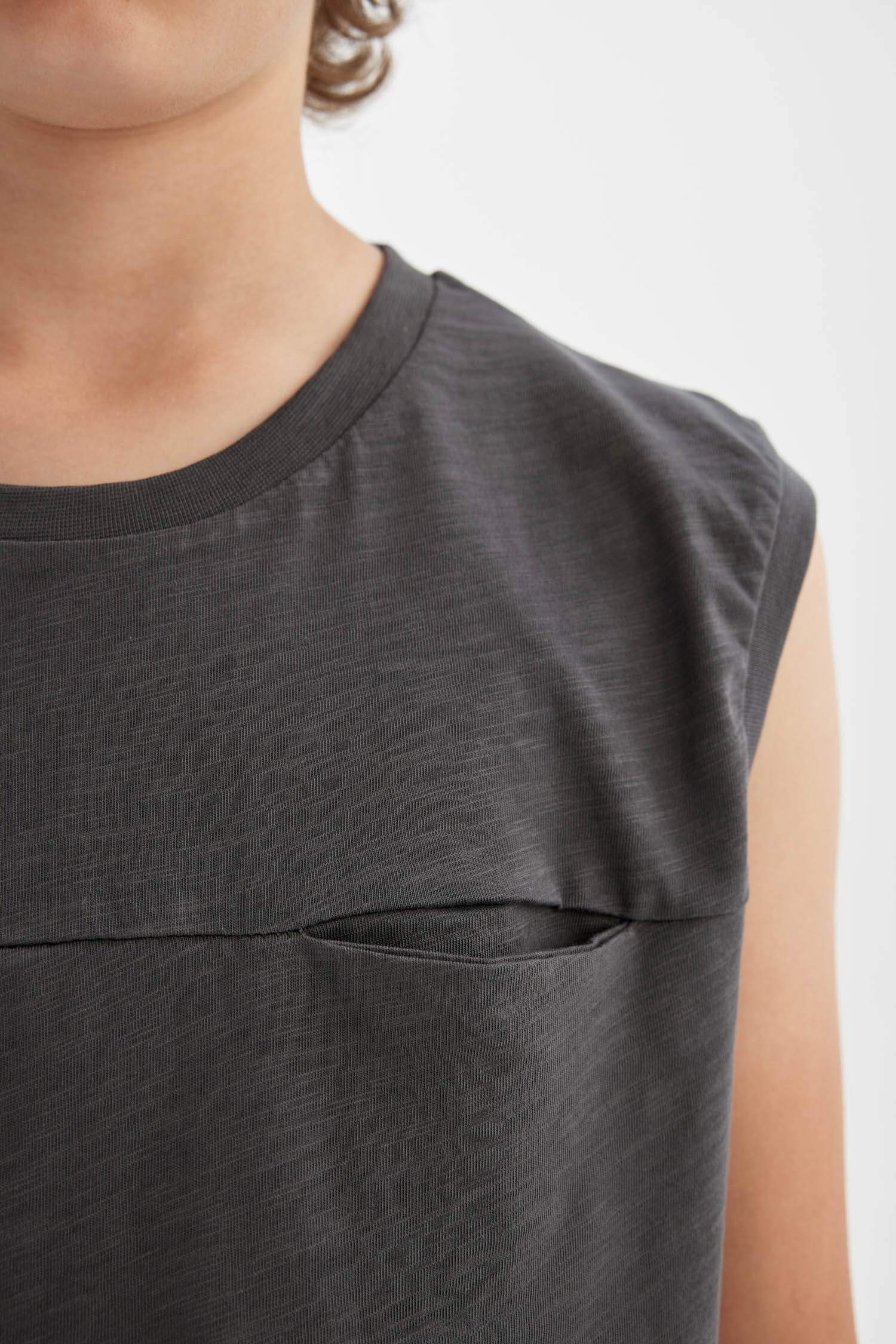 Débardeur à Col Rond Coupe régulière pour garçon