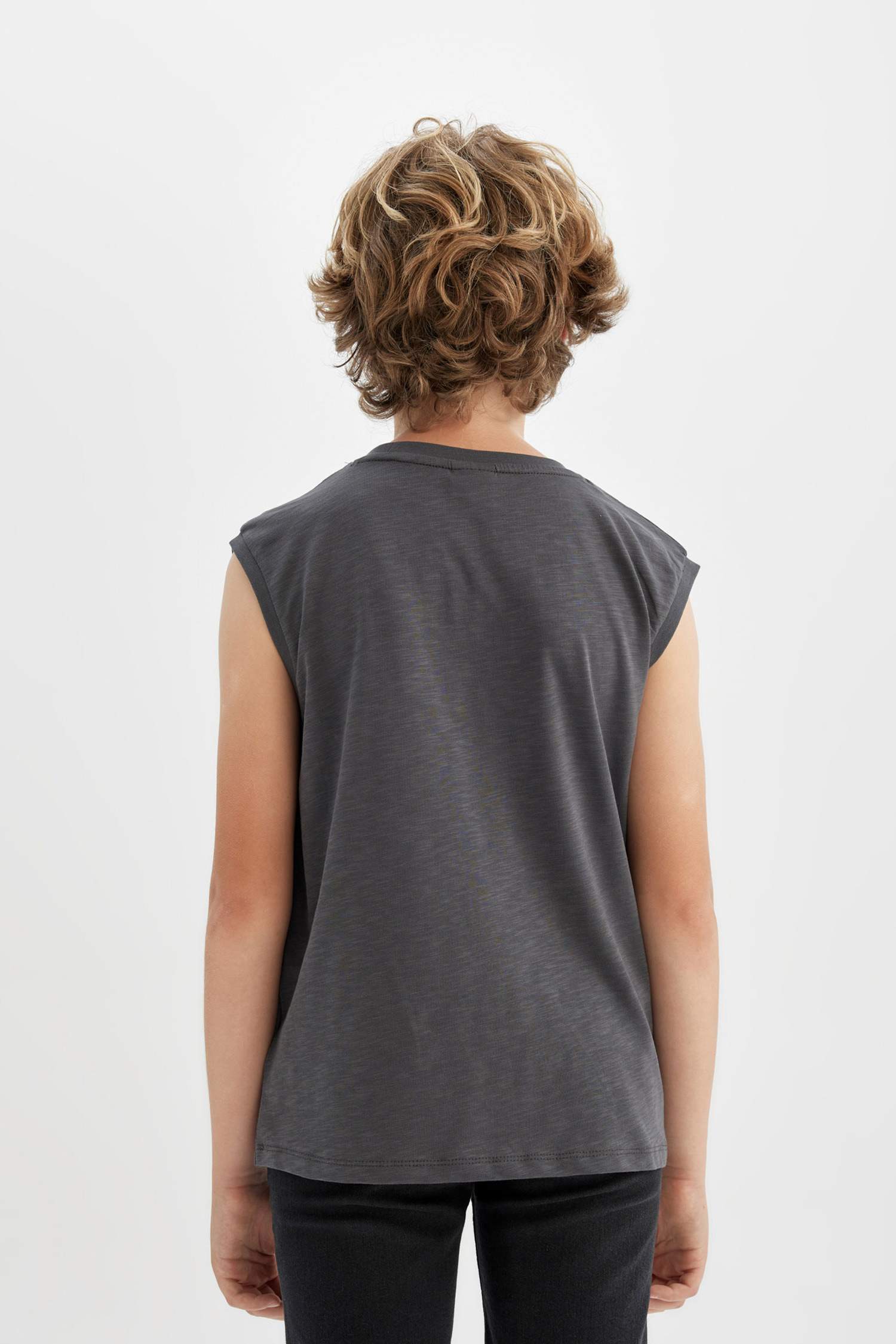 Débardeur à Col Rond Coupe régulière pour garçon