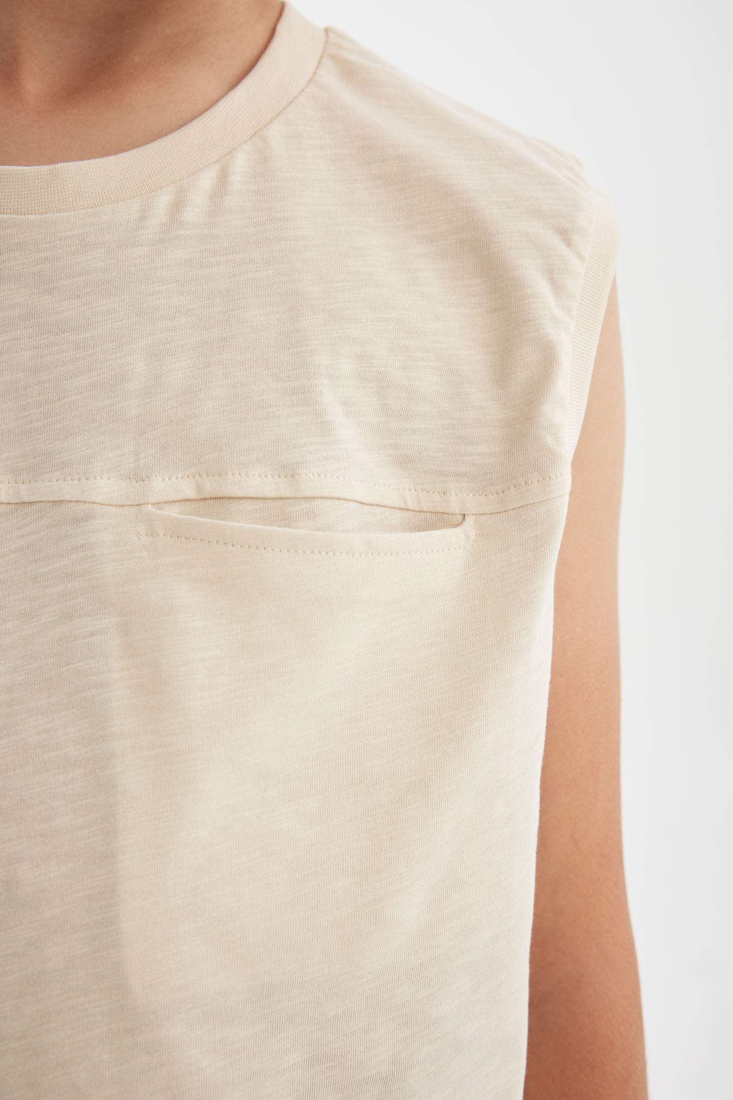 Débardeur à Col Rond Coupe régulière pour garçon