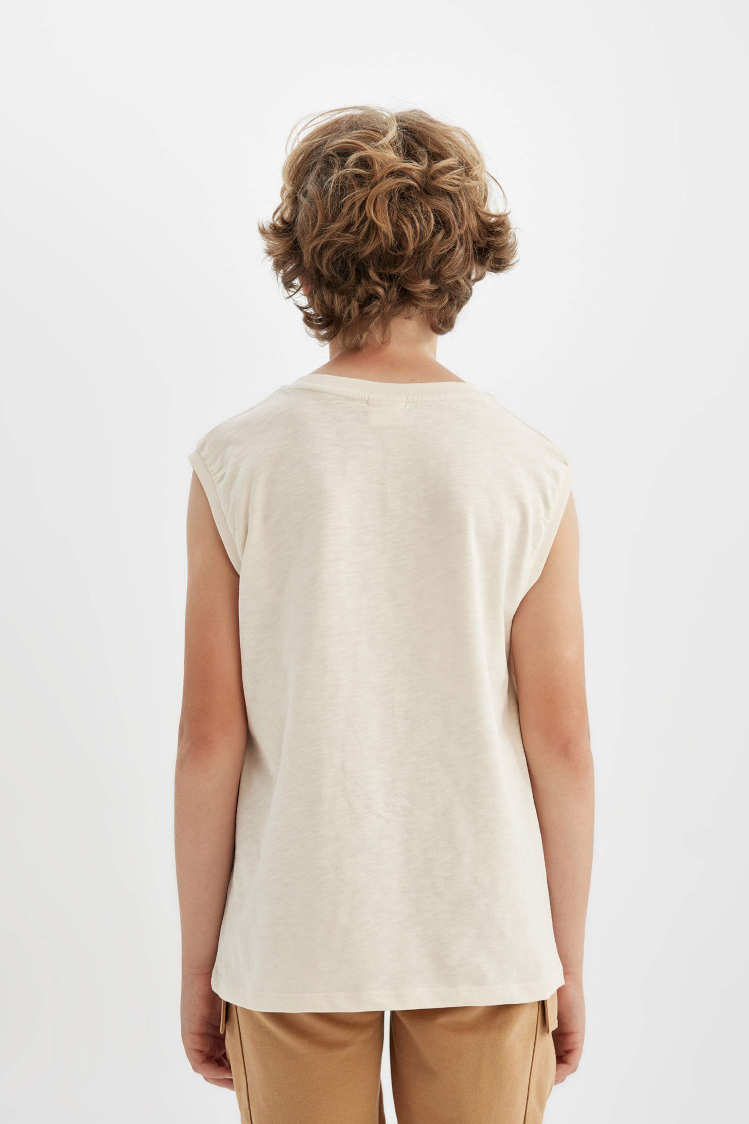 Débardeur à Col Rond Coupe régulière pour garçon