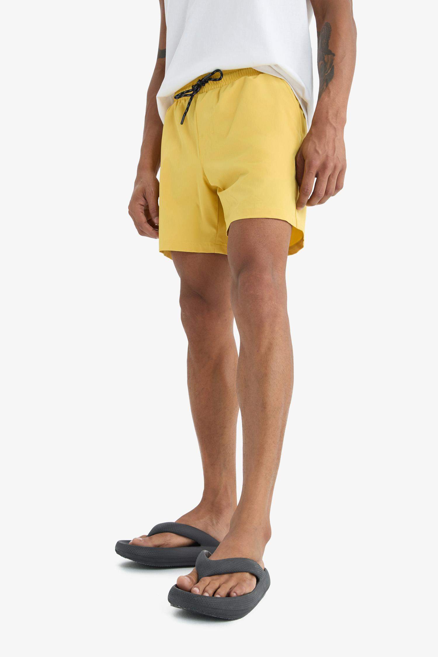 DeFactoFit Printed Flexible Textured Sports Swim Shorts