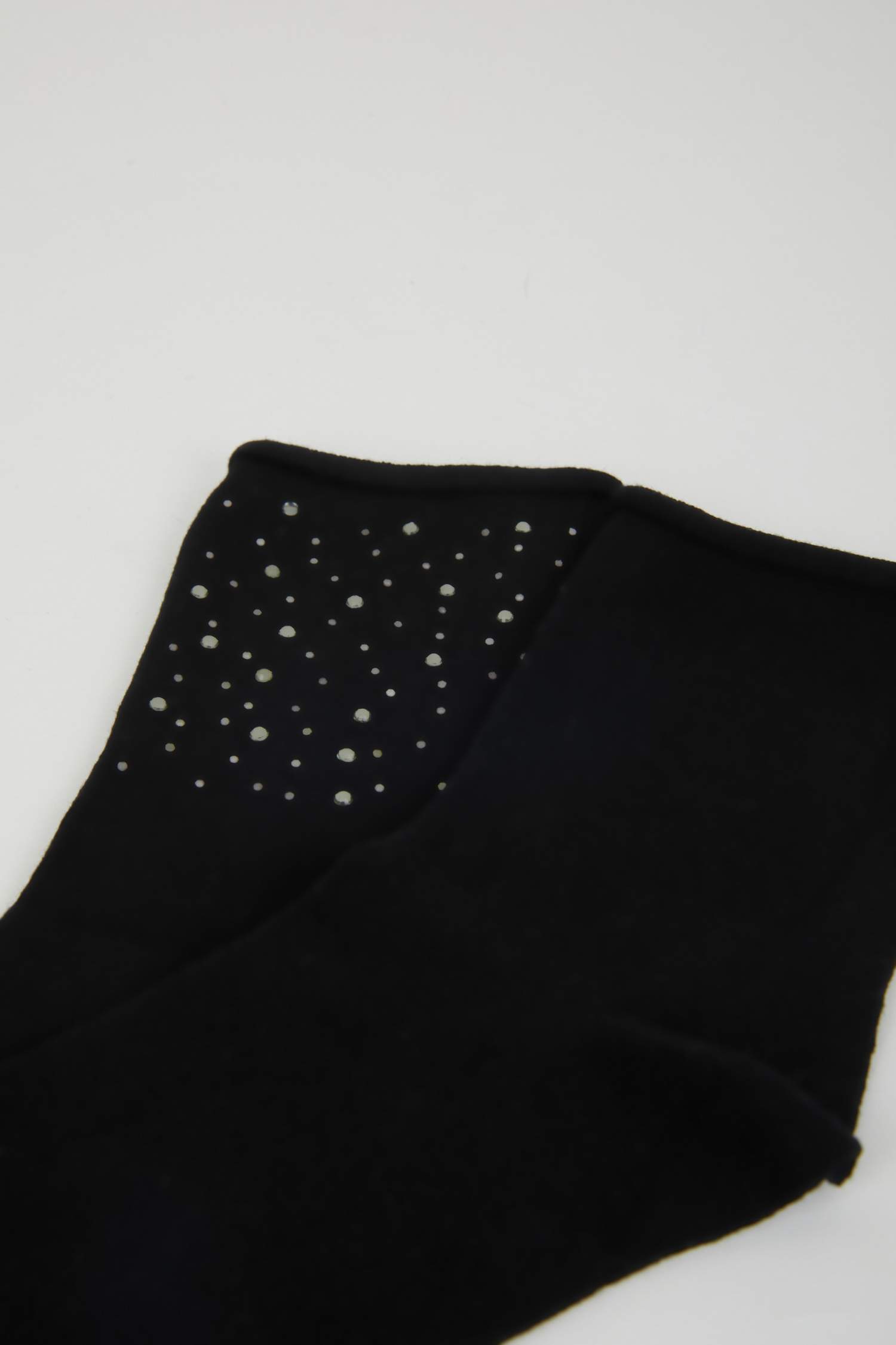 Kadın Taş Baskılı Aplike 2'li Pamuklu Uzun Çorap