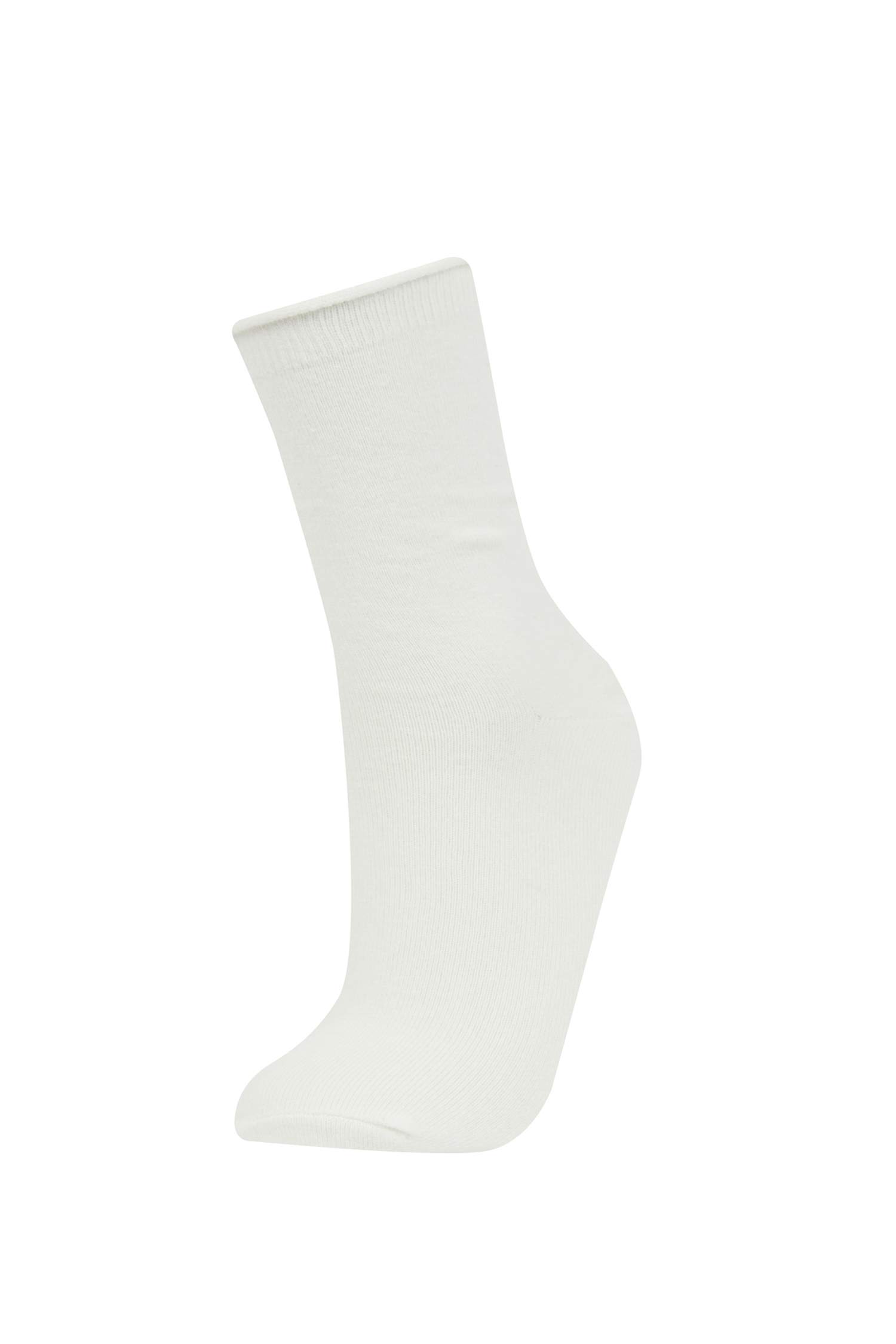 Woman Appliqued 2 Piece Cotton Long Socks