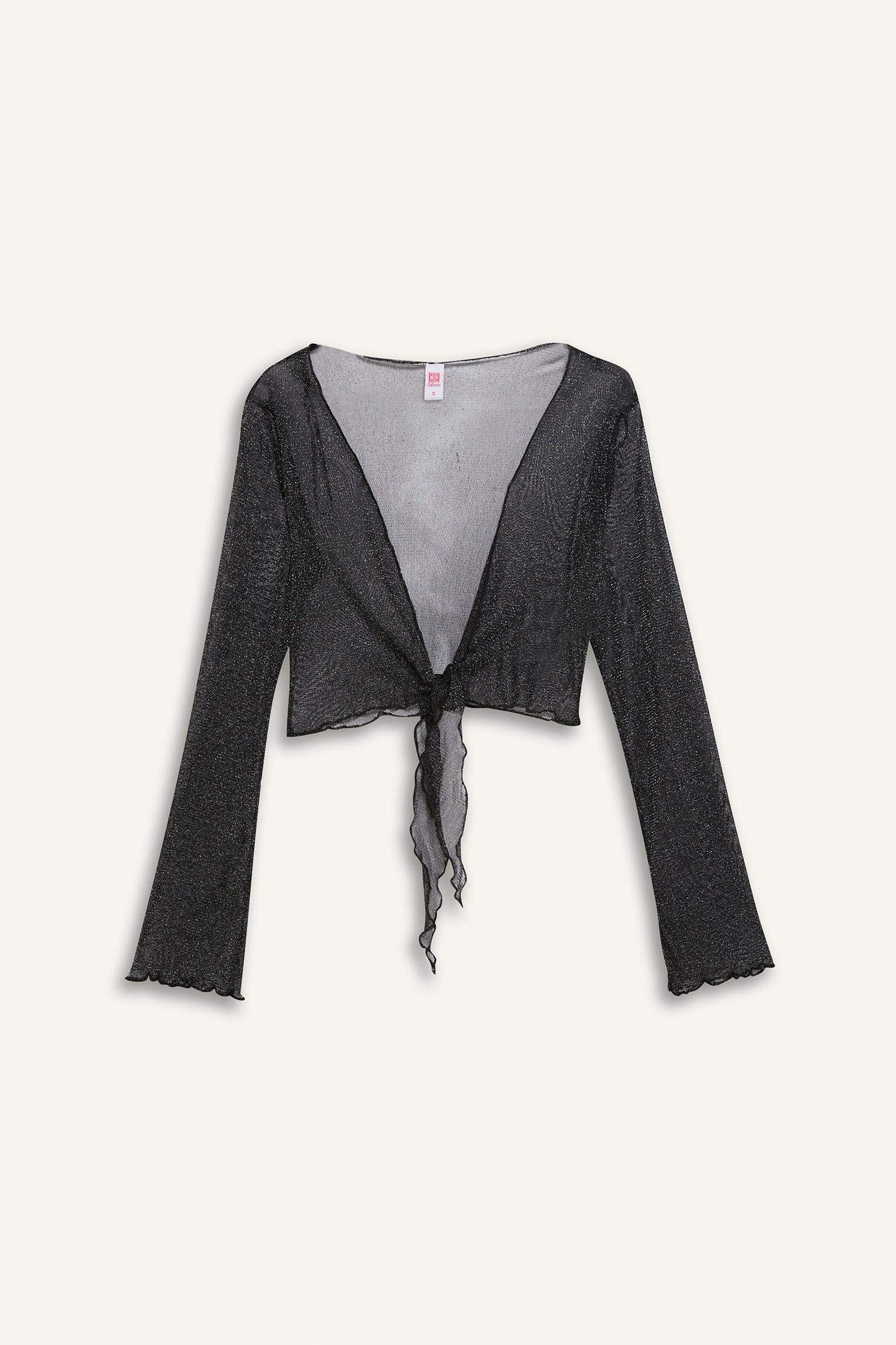 Afra x DeFacto Regular Fit Shiny Fabric Beach Top