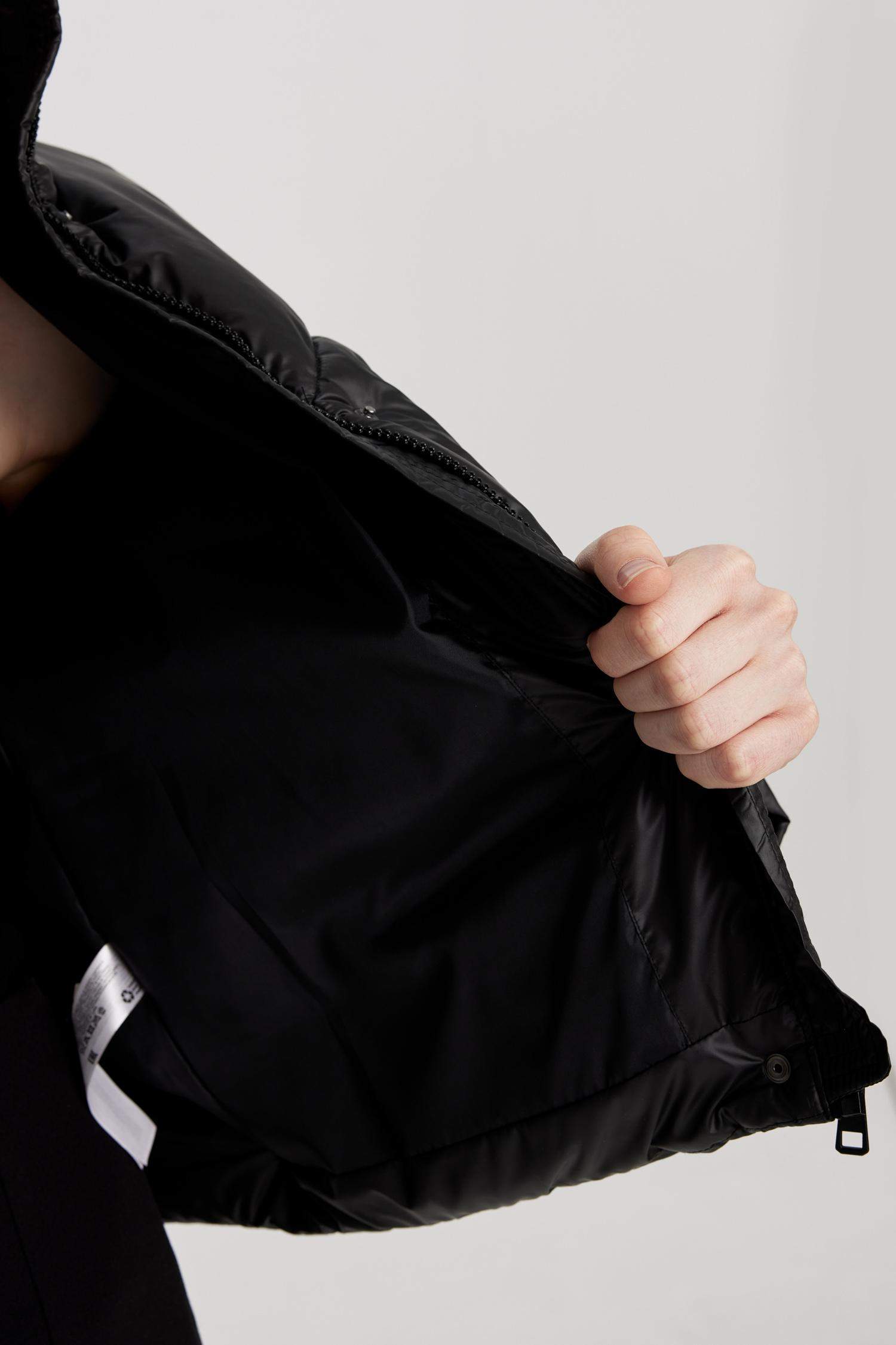 Su İtici Şişme Mont Dik Yaka Fermuar Çıtçıtlı Cepli