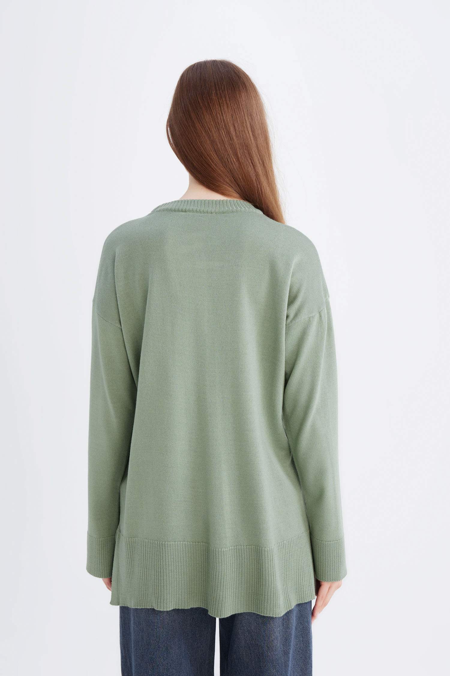 Regular Fit Crew Neck Tunic