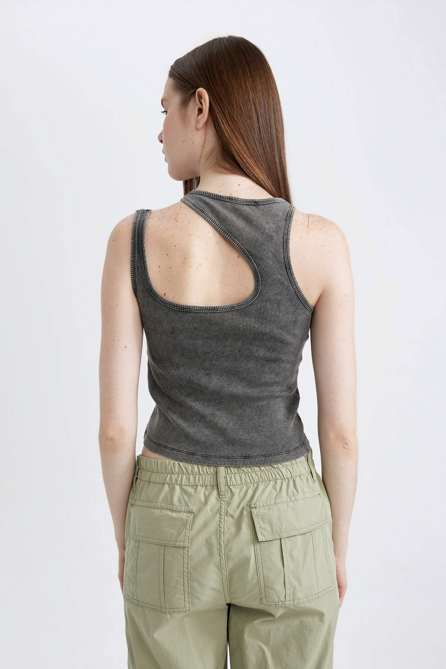 Fitted Ribbed Camisole Crop Top