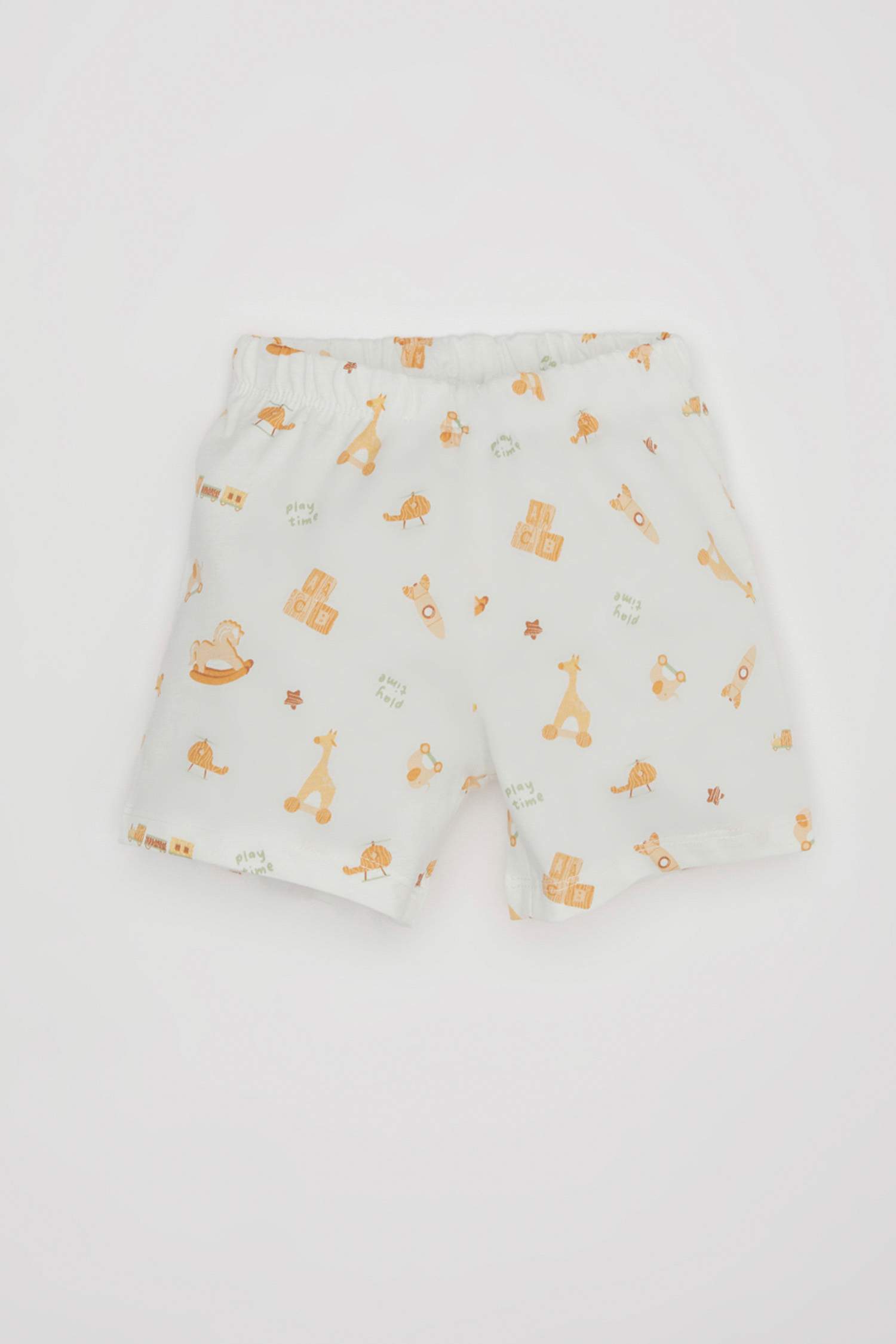 سيت بجامة ولادي ممشط بطبعة سفاري - قطعتين