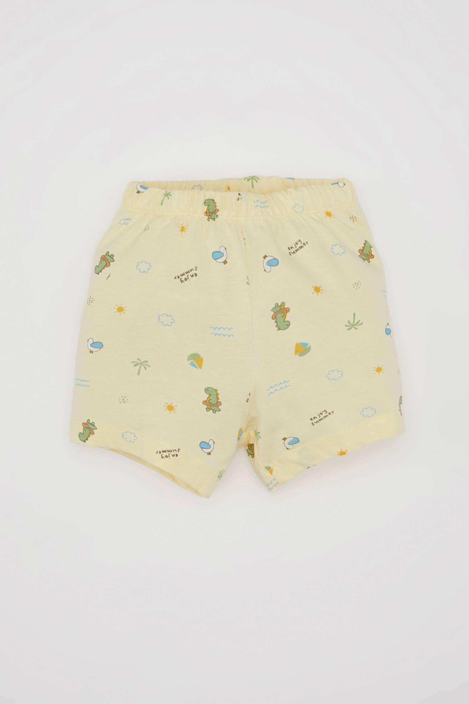 Baby Boy Dinosaur Printed Cotton 2 Piece Pajama Set