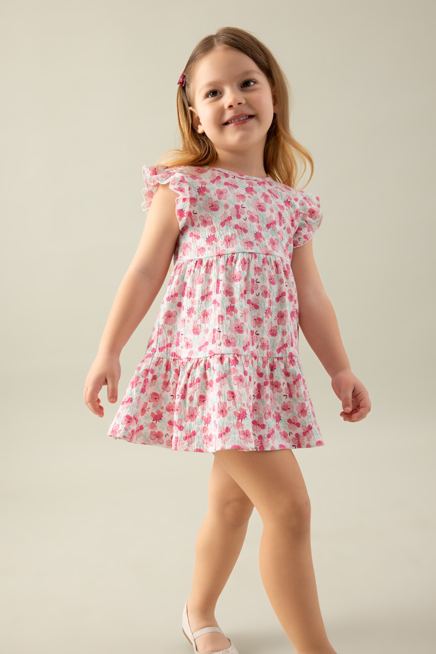 Robe Manches Courtes Petit Bateau Bébé Fille - Côte 1x1 Extensible - Ouverture Boutonnée Devant - Jupe évasée