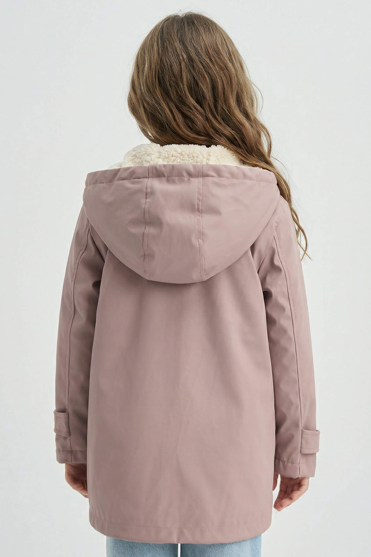 Водонепроницаемый дождевик для девочек с капюшоном на молнии