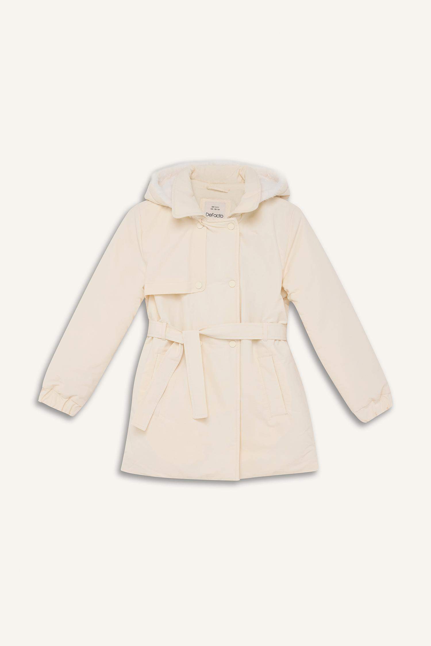 Girl Hooded Water Repellent Raincoat