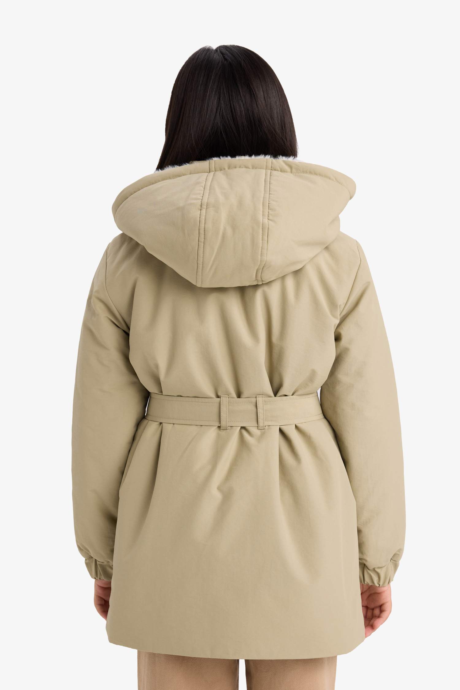 Girl Hooded Water Repellent Raincoat