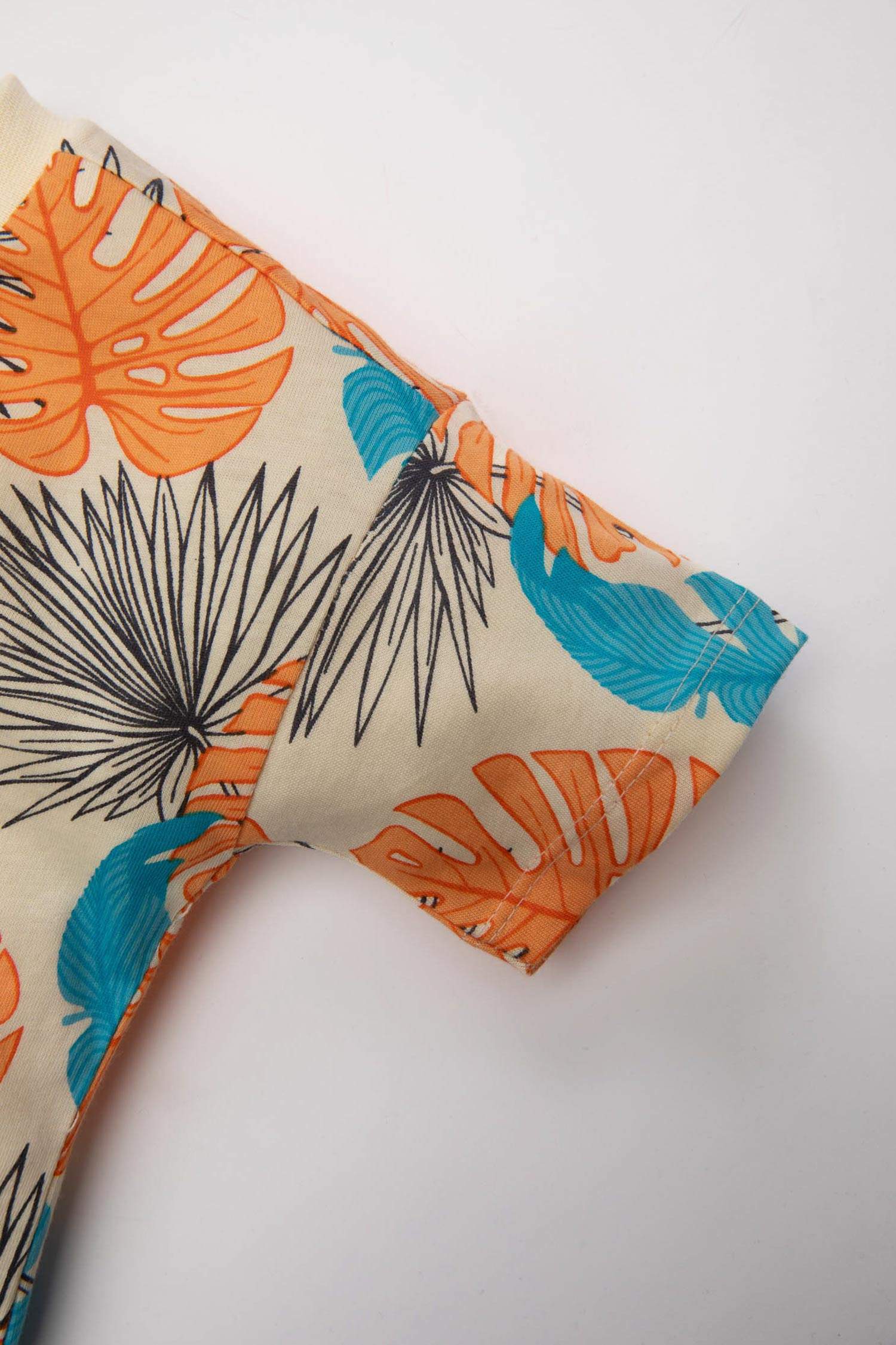 Baby Boy Regular Fit Palm Tree Patterned T-Shirt