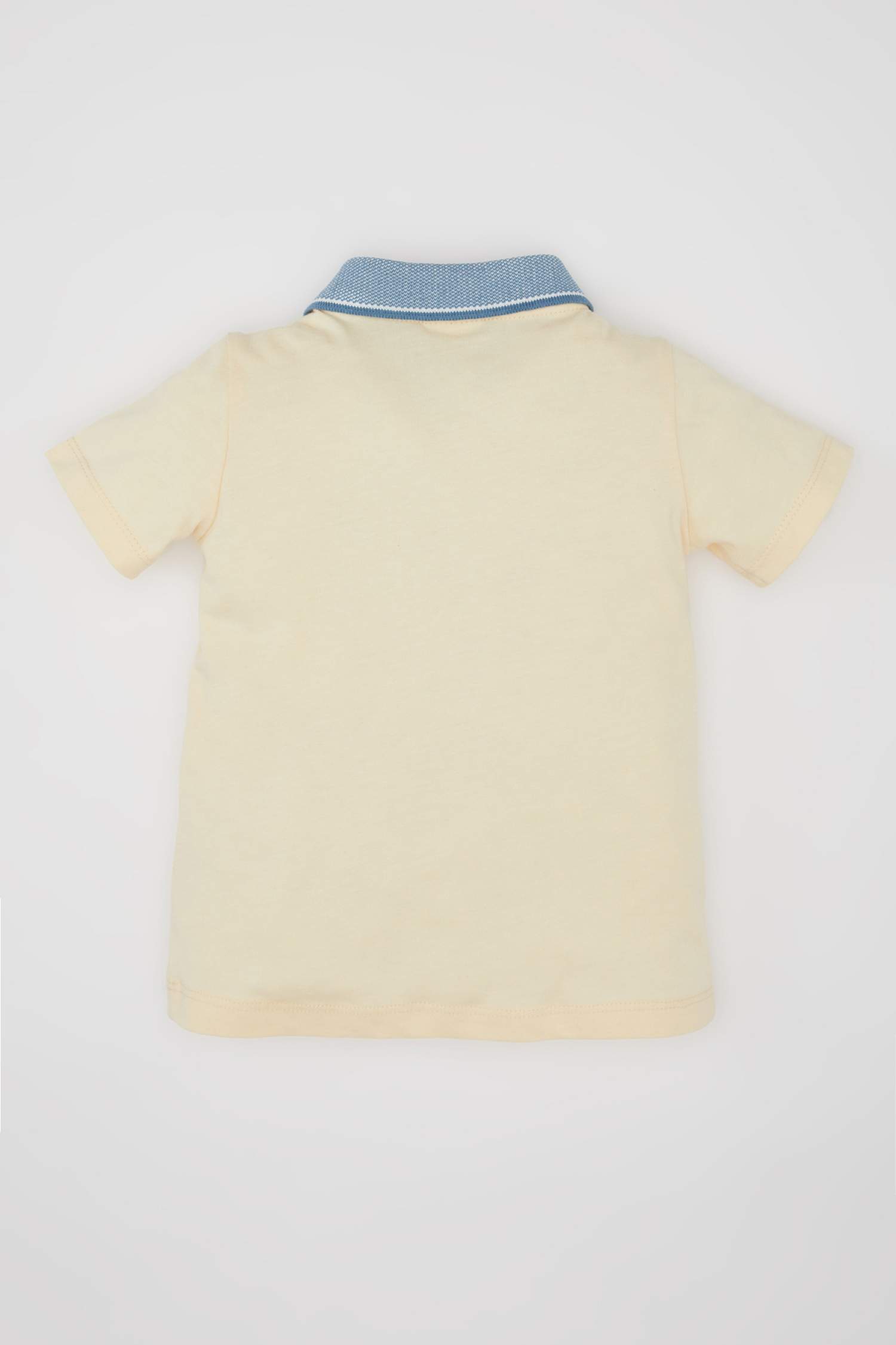 Erkek Bebek Polo Yaka Baskılı Kısa Kollu Tişört