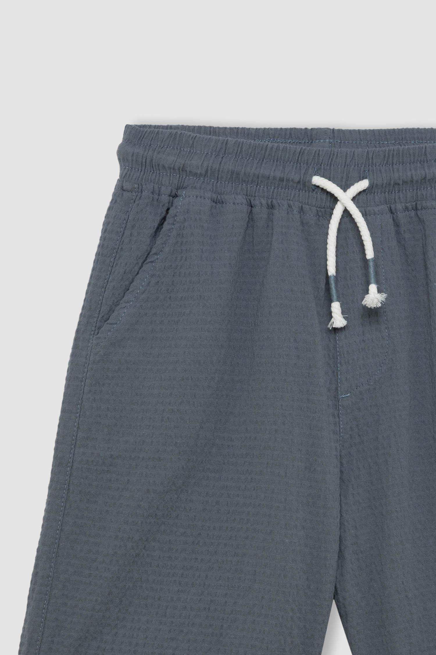 Erkek Çocuk Gofre Dokulu Şort