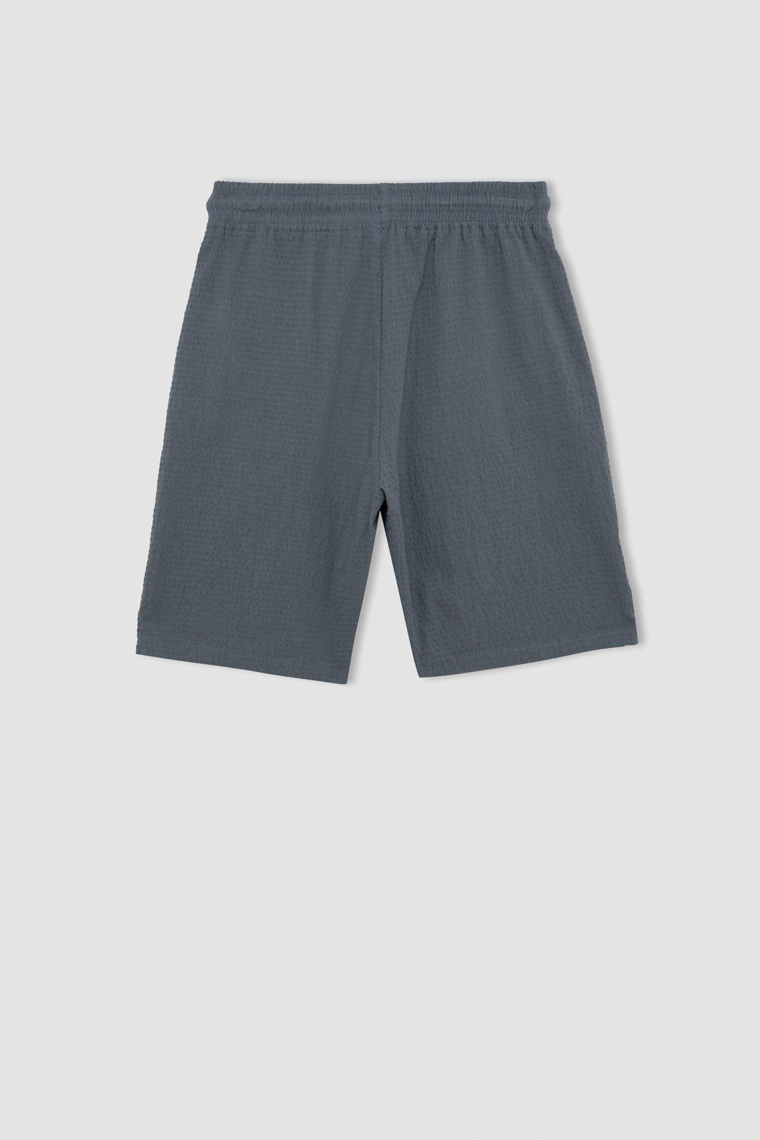 Erkek Çocuk Gofre Dokulu Şort