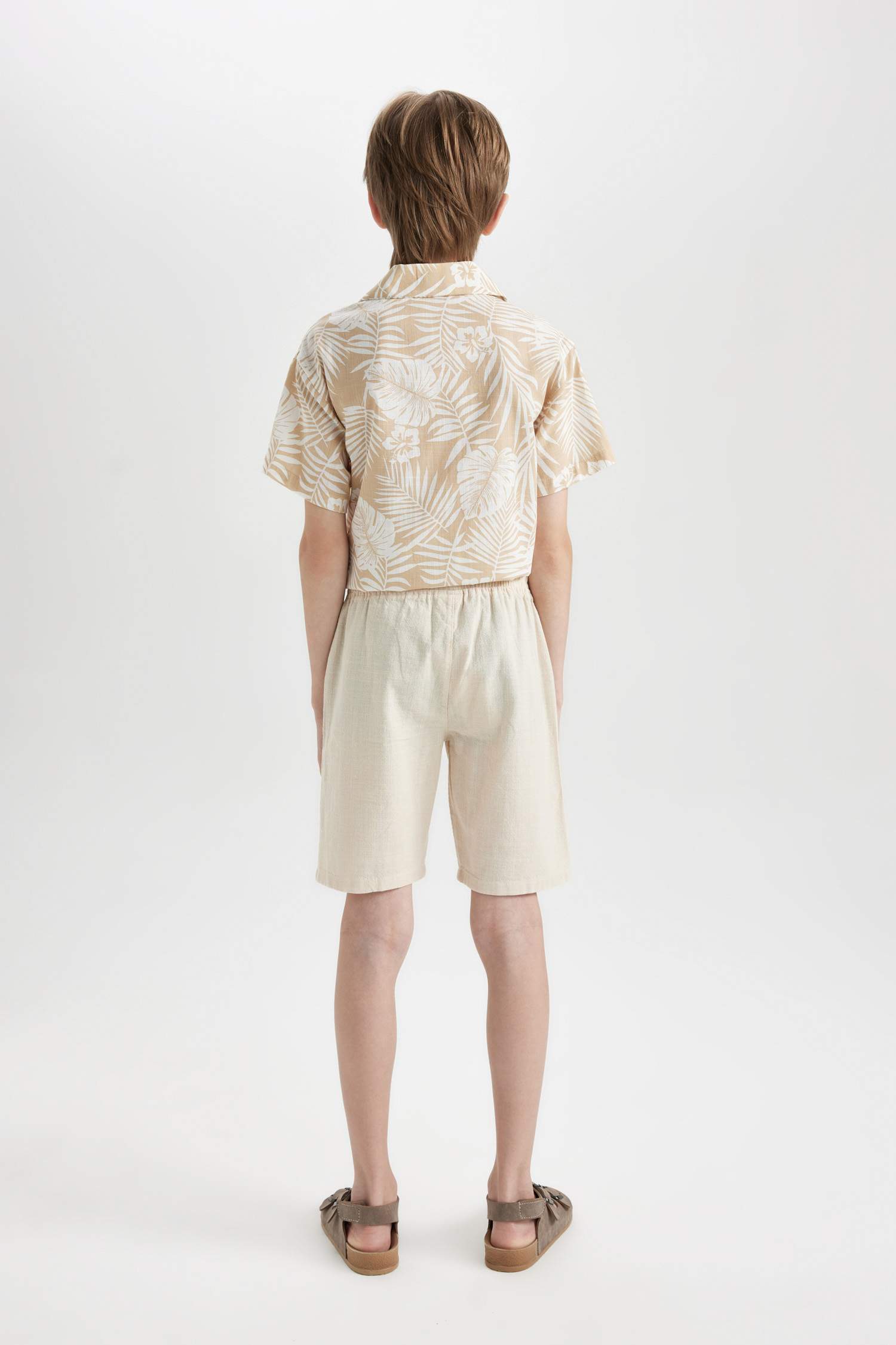 Boy Linen Look Shorts