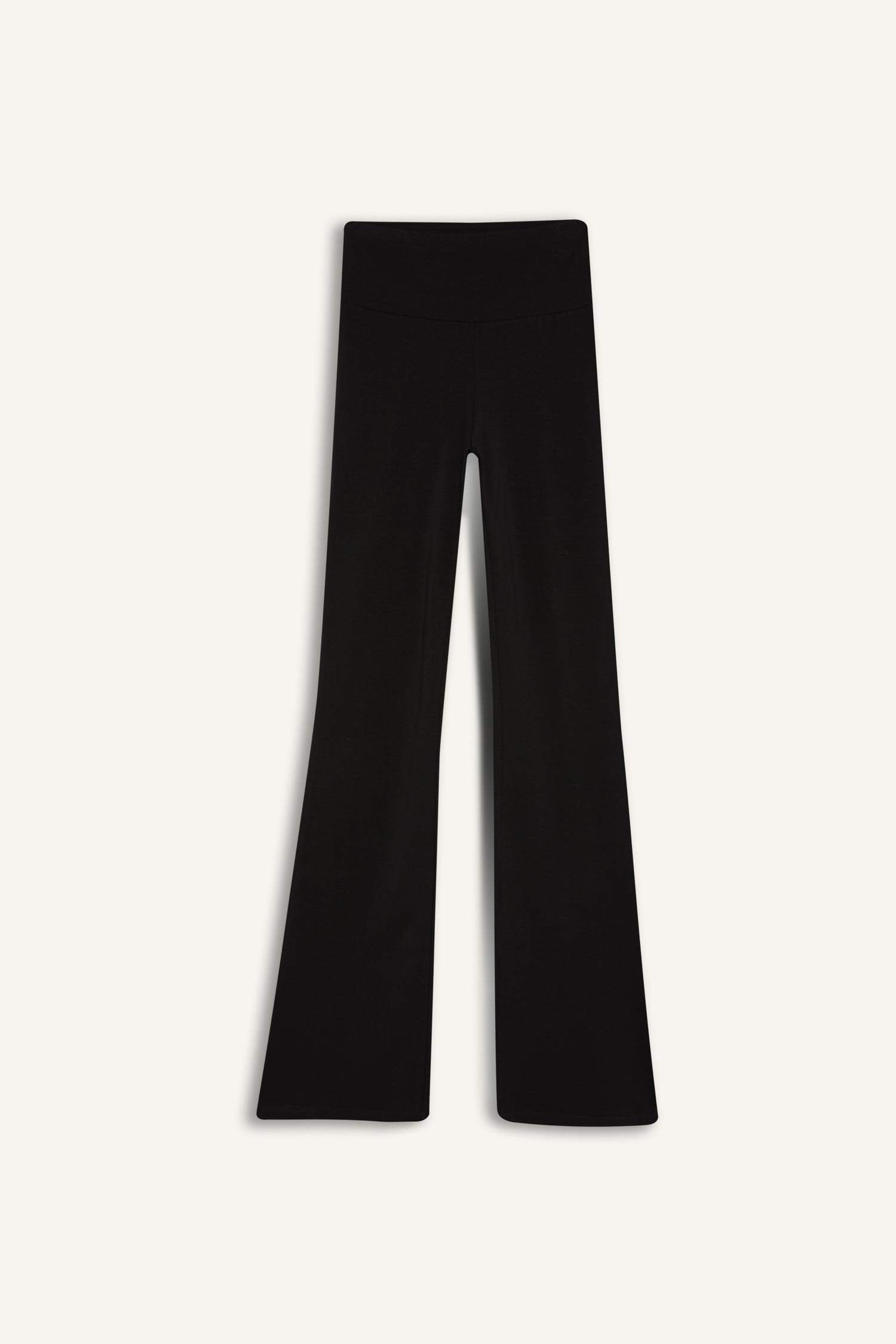 DeFactoFit Flare Fit İspanyol Paça Beli Saran Pamuklu Sporcu Eşofman Altı