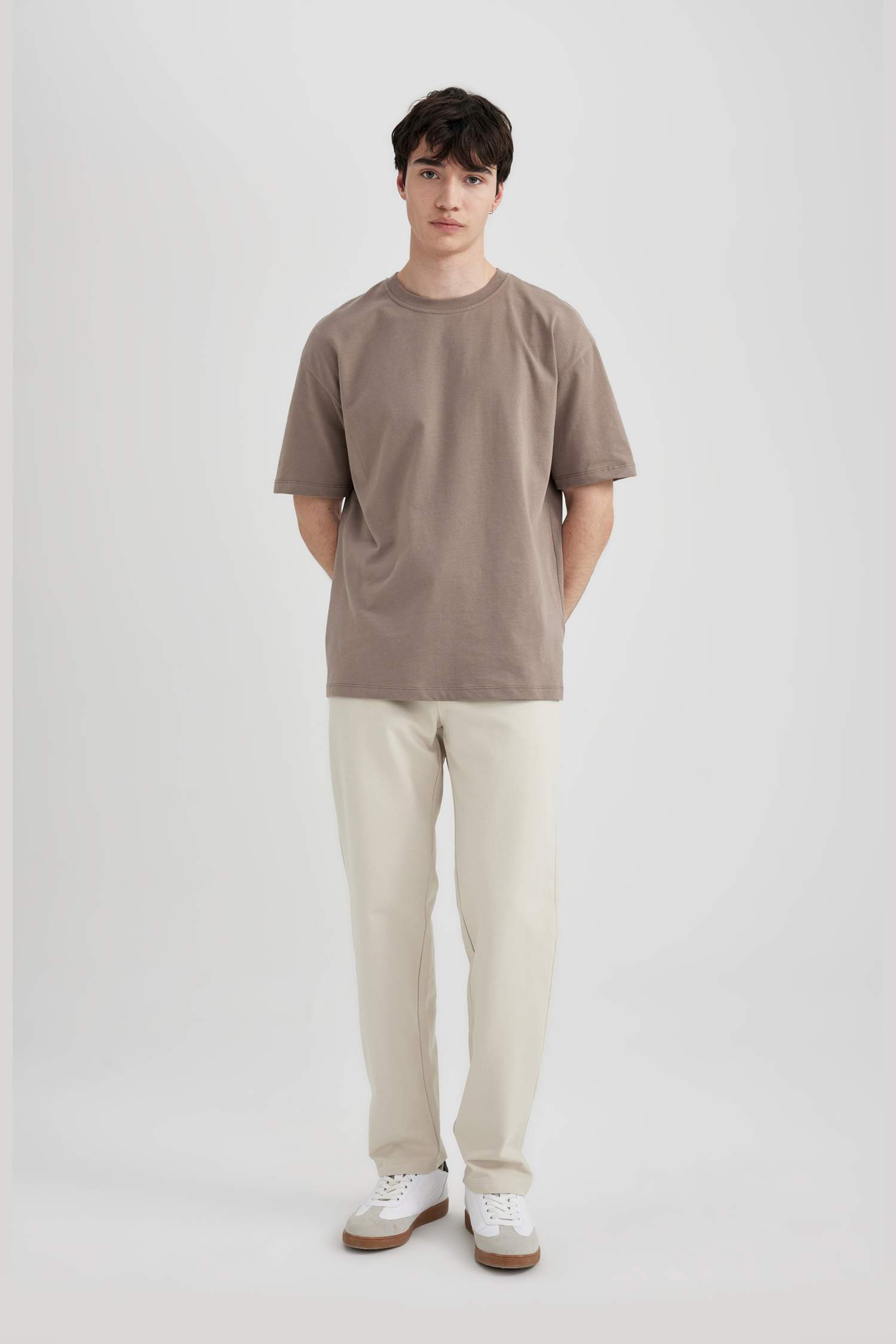 Boxy Fit Crew Neck Short Sleeve T-Shirt