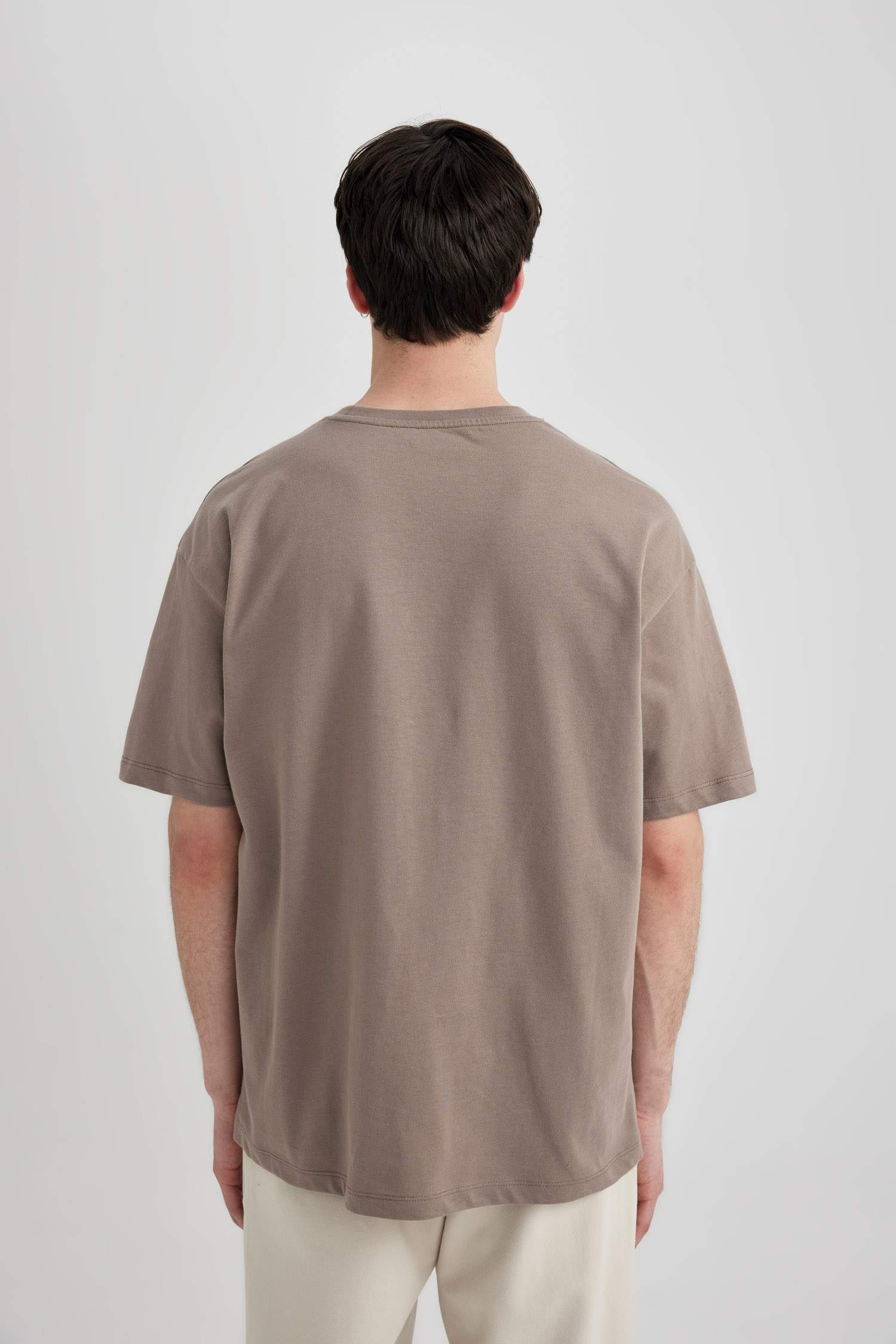 Boxy Fit Crew Neck Short Sleeve T-Shirt