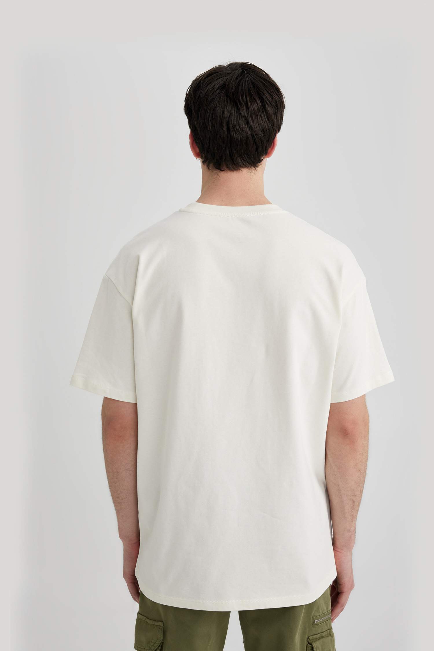 Boxy Fit Crew Neck Short Sleeve T-Shirt