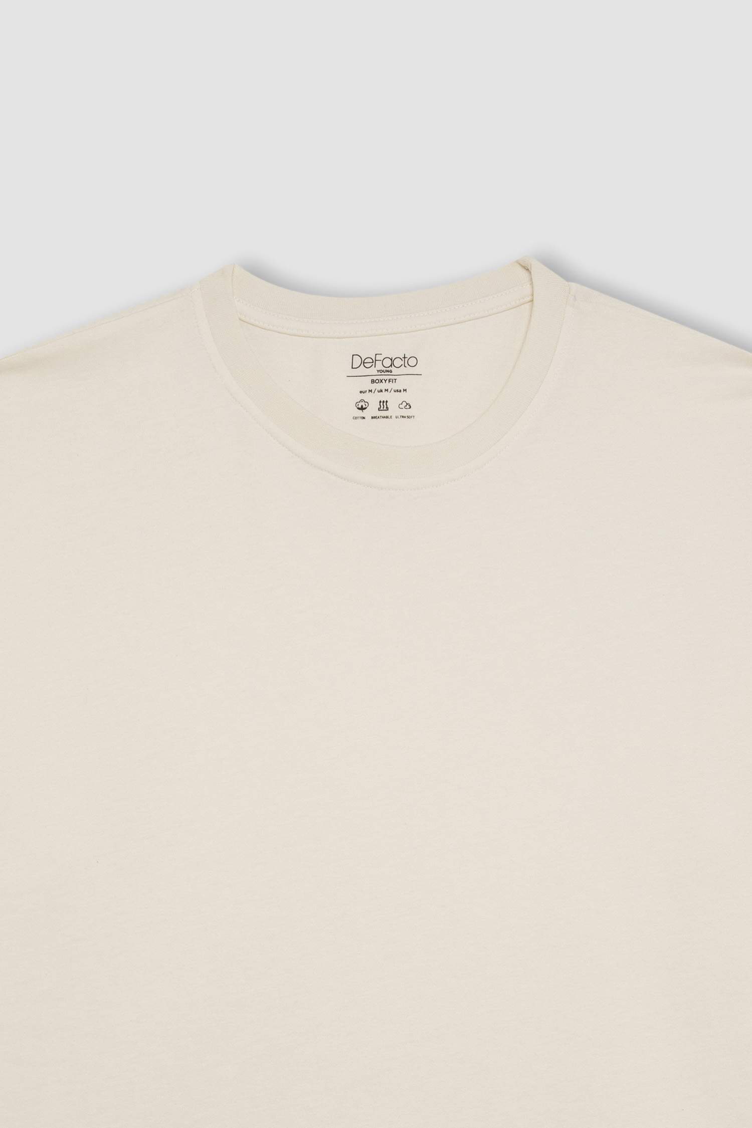 Boxy Fit Crew Neck Short Sleeve T-Shirt