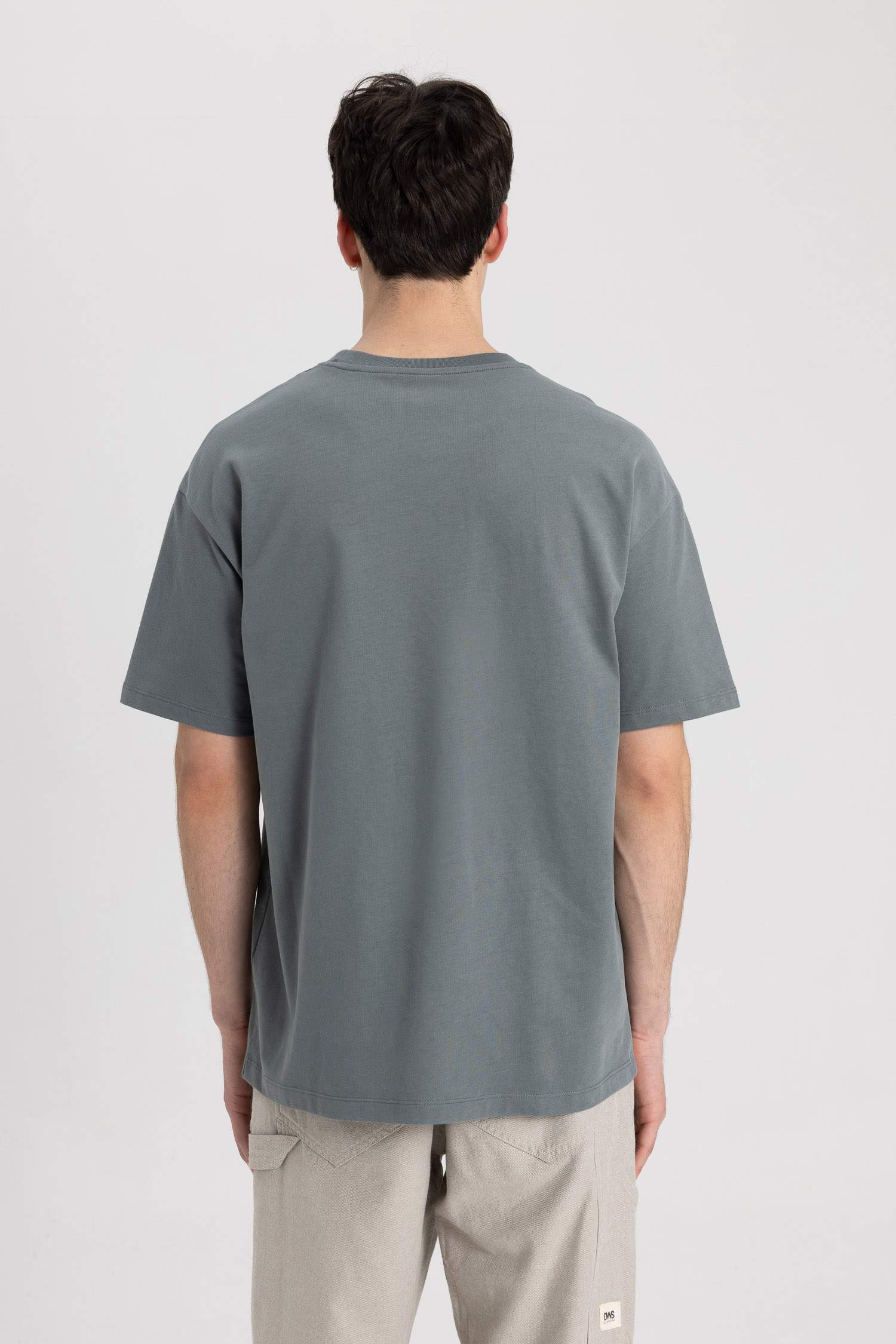 Boxy Fit Crew Neck Short Sleeve T-Shirt