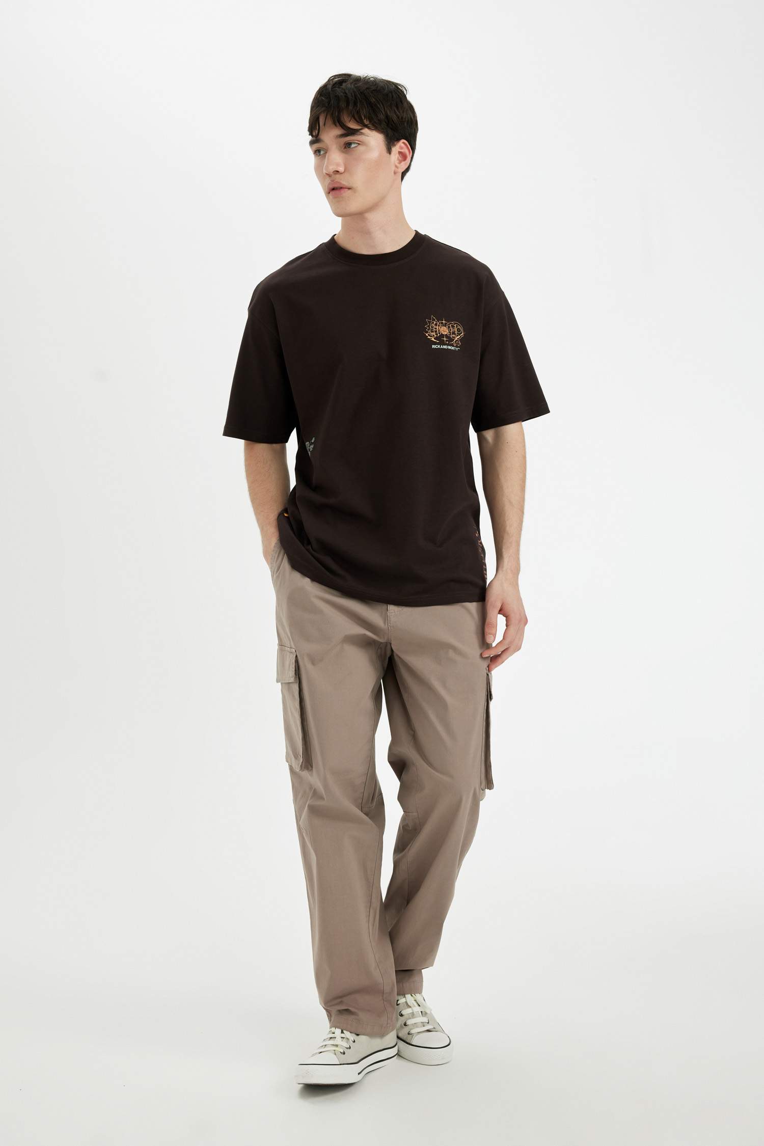 Wide Leg Cargo Parachute Trousers
