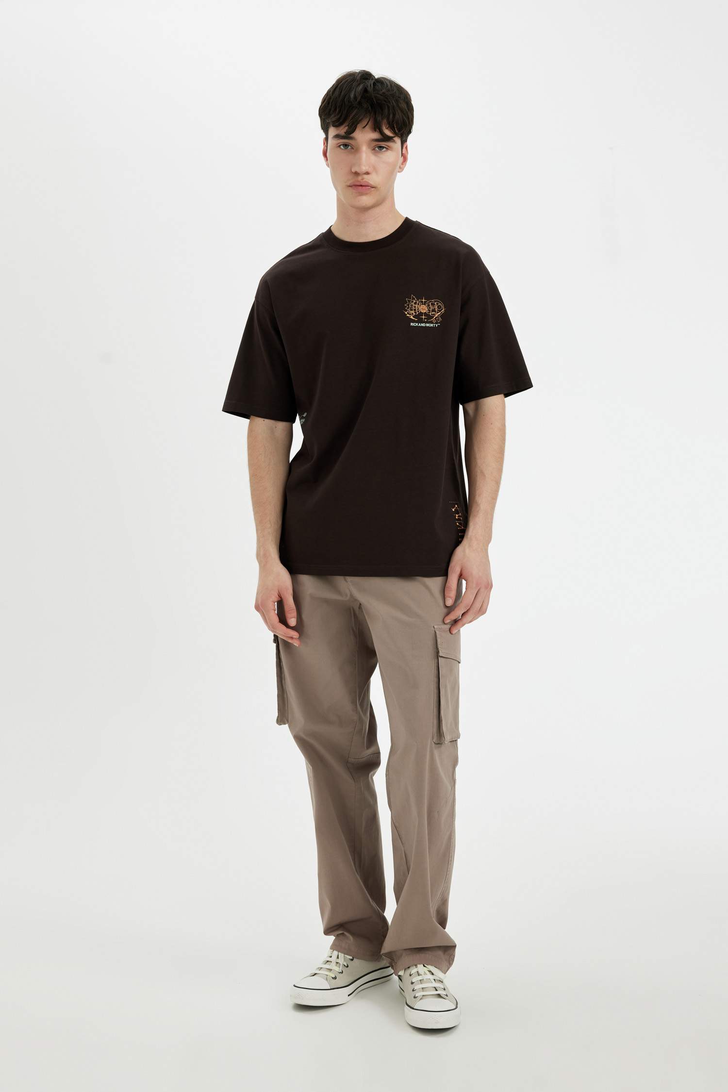 Wide Leg Cargo Parachute Trousers