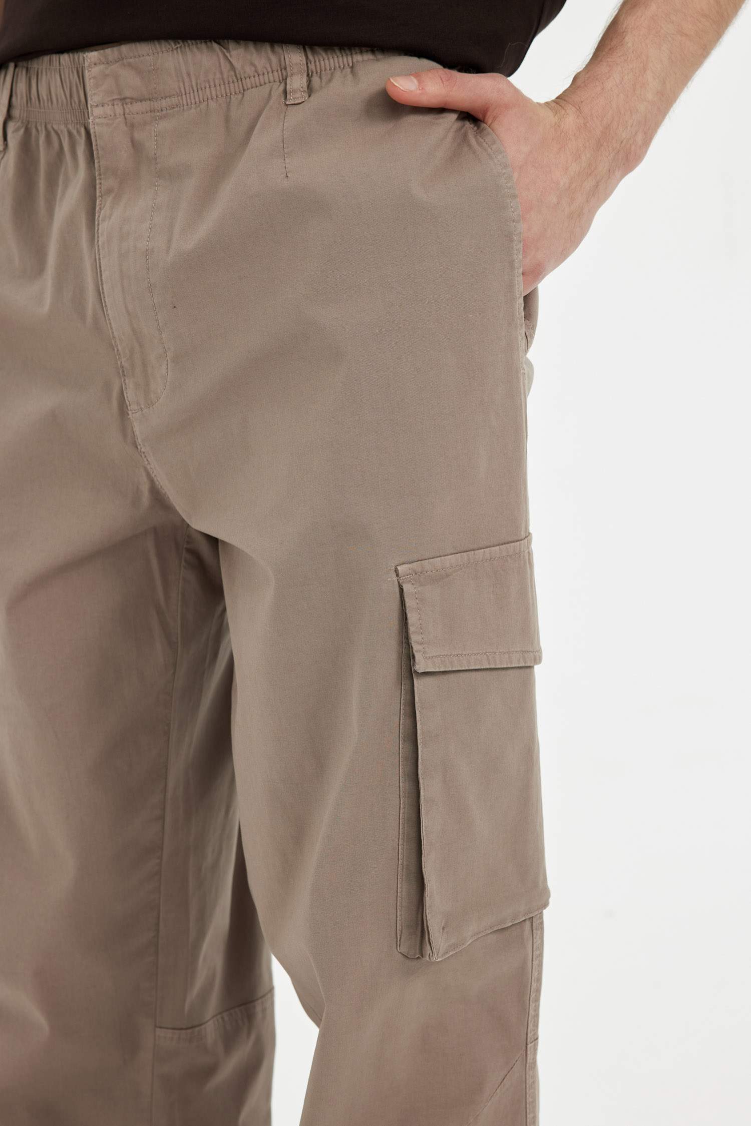 Wide Leg Cargo Parachute Trousers