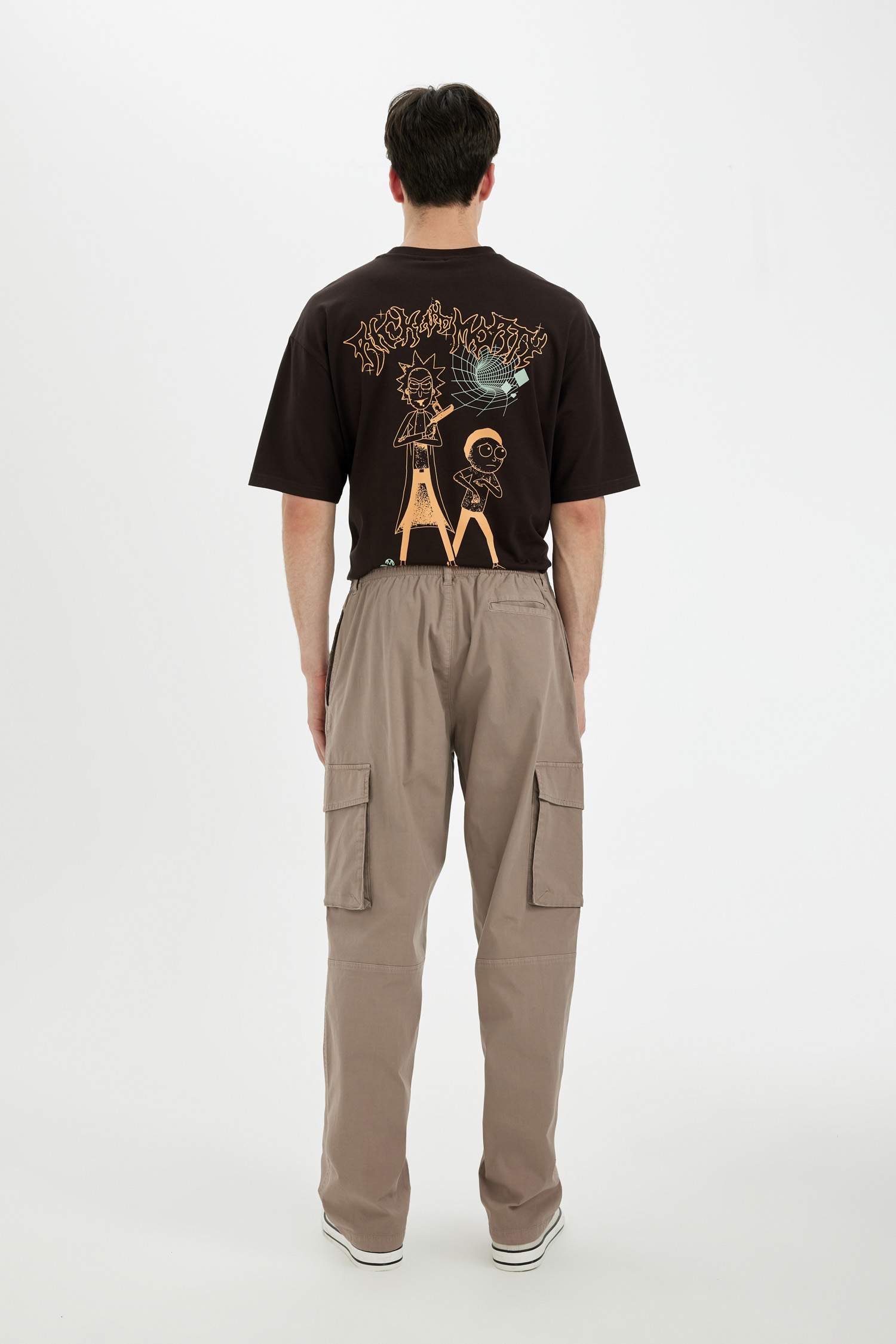 Wide Leg Cargo Parachute Trousers