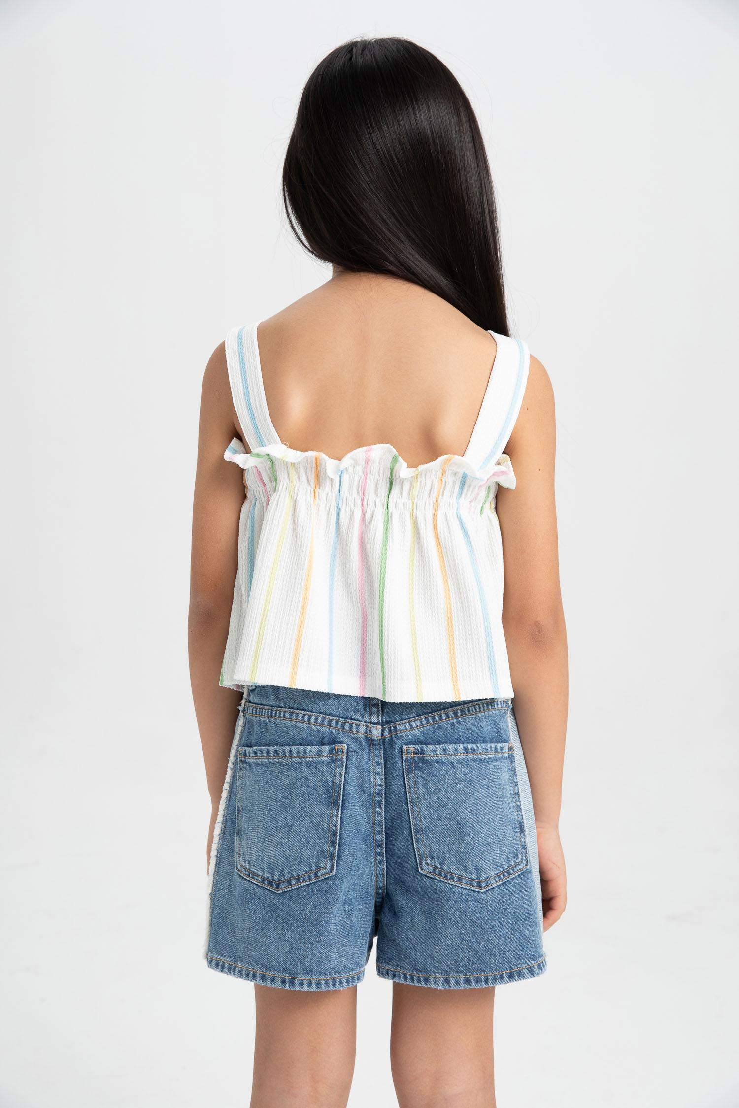 Girl Relax Fit Striped Tank Top