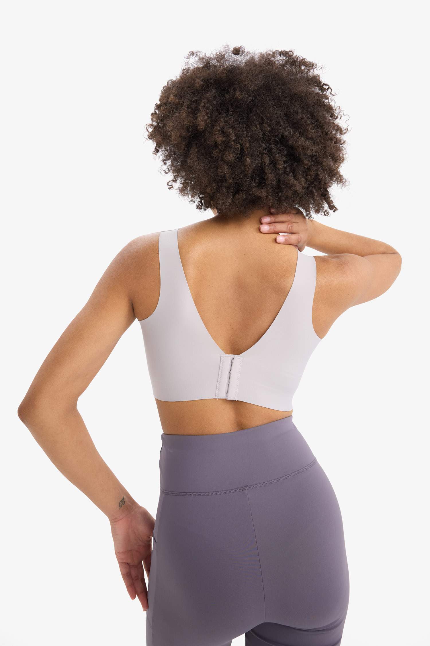 V Yaka Ağır Kumaş Sporcu Bra