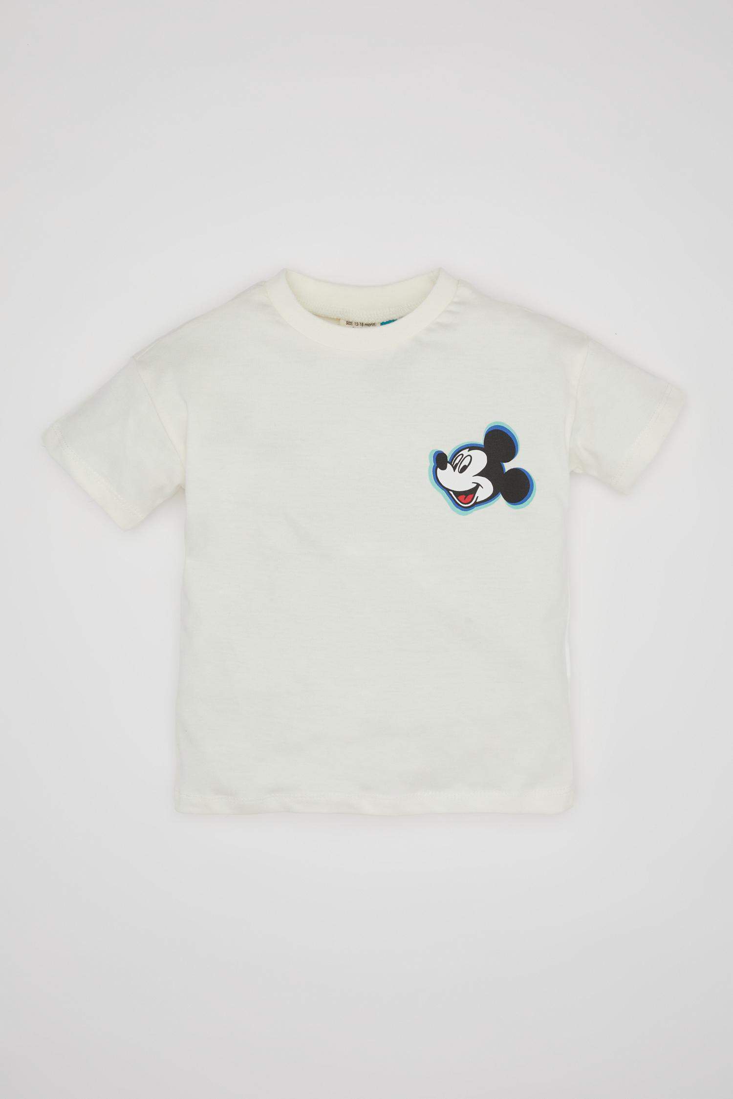 T-Shirt à Manches Courtes à motif Disney Mickey & Minnie pour Bébé Garçon