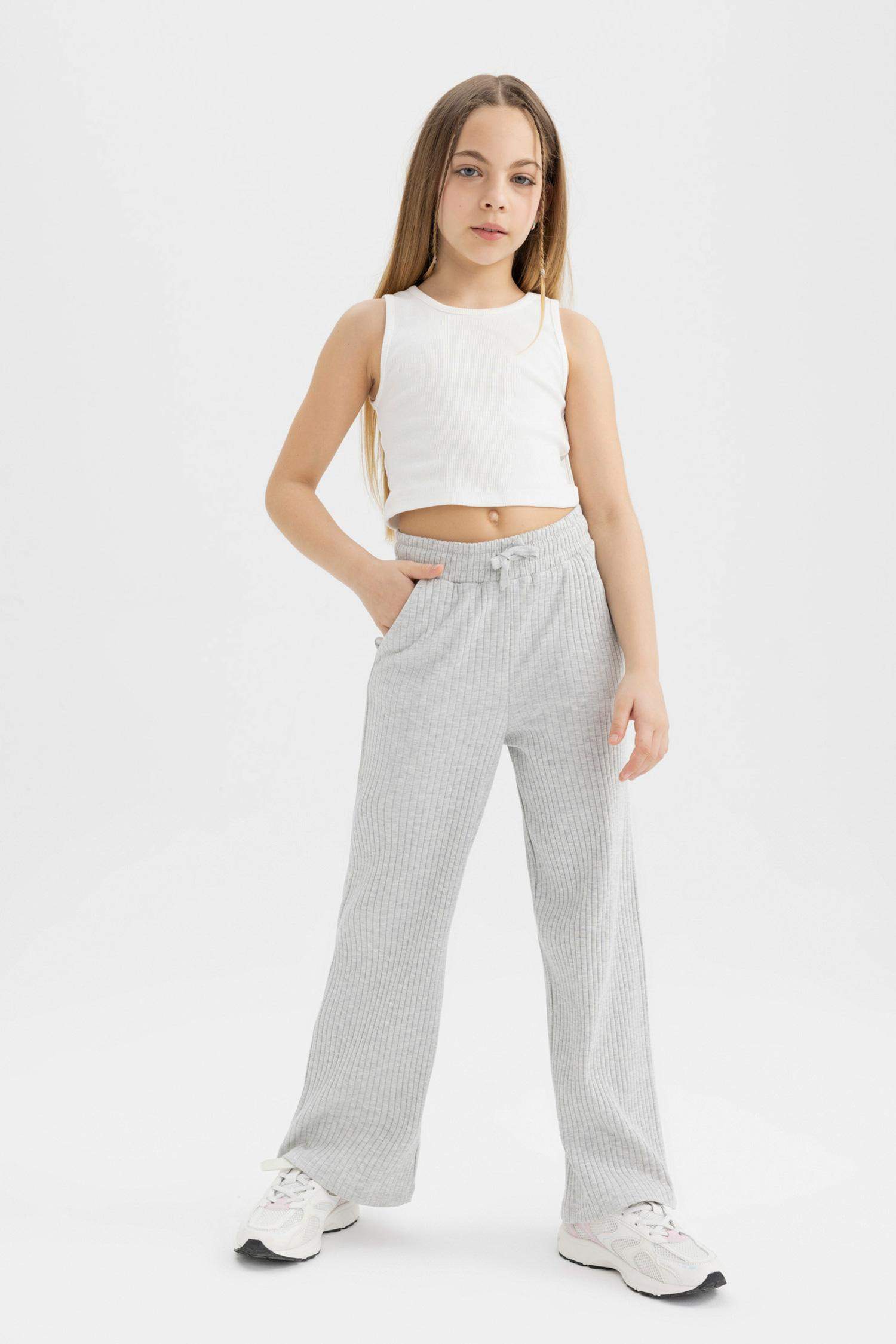 Pantalon à Jambes Larges pour Fille