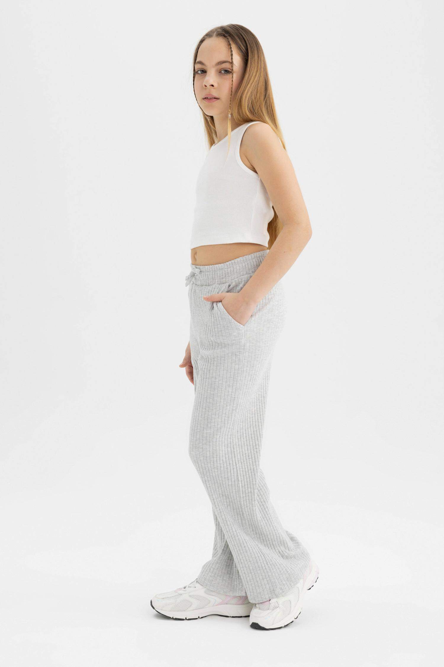 Pantalon à Jambes Larges pour Fille