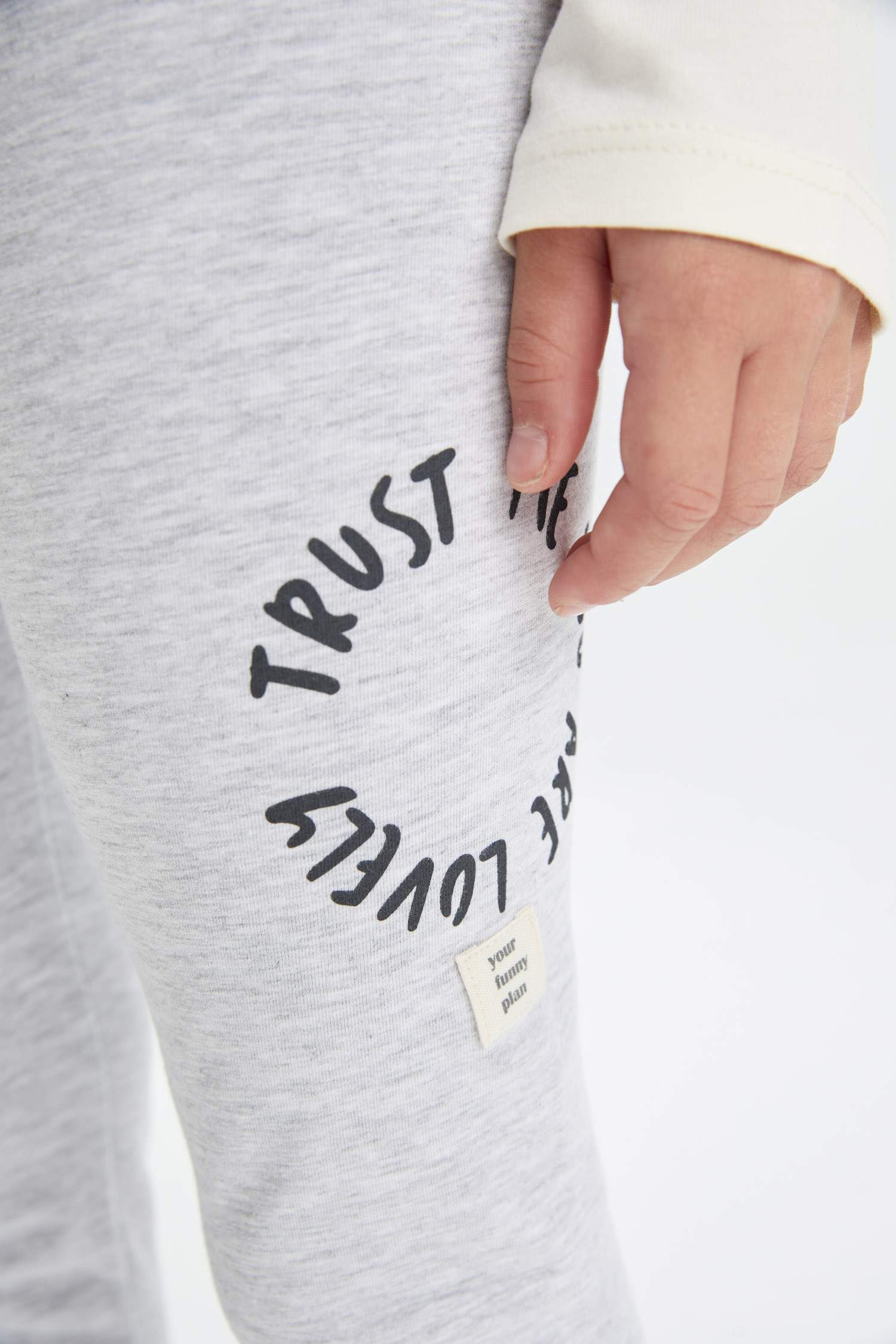 سروال ضيق بناتي مطبوع