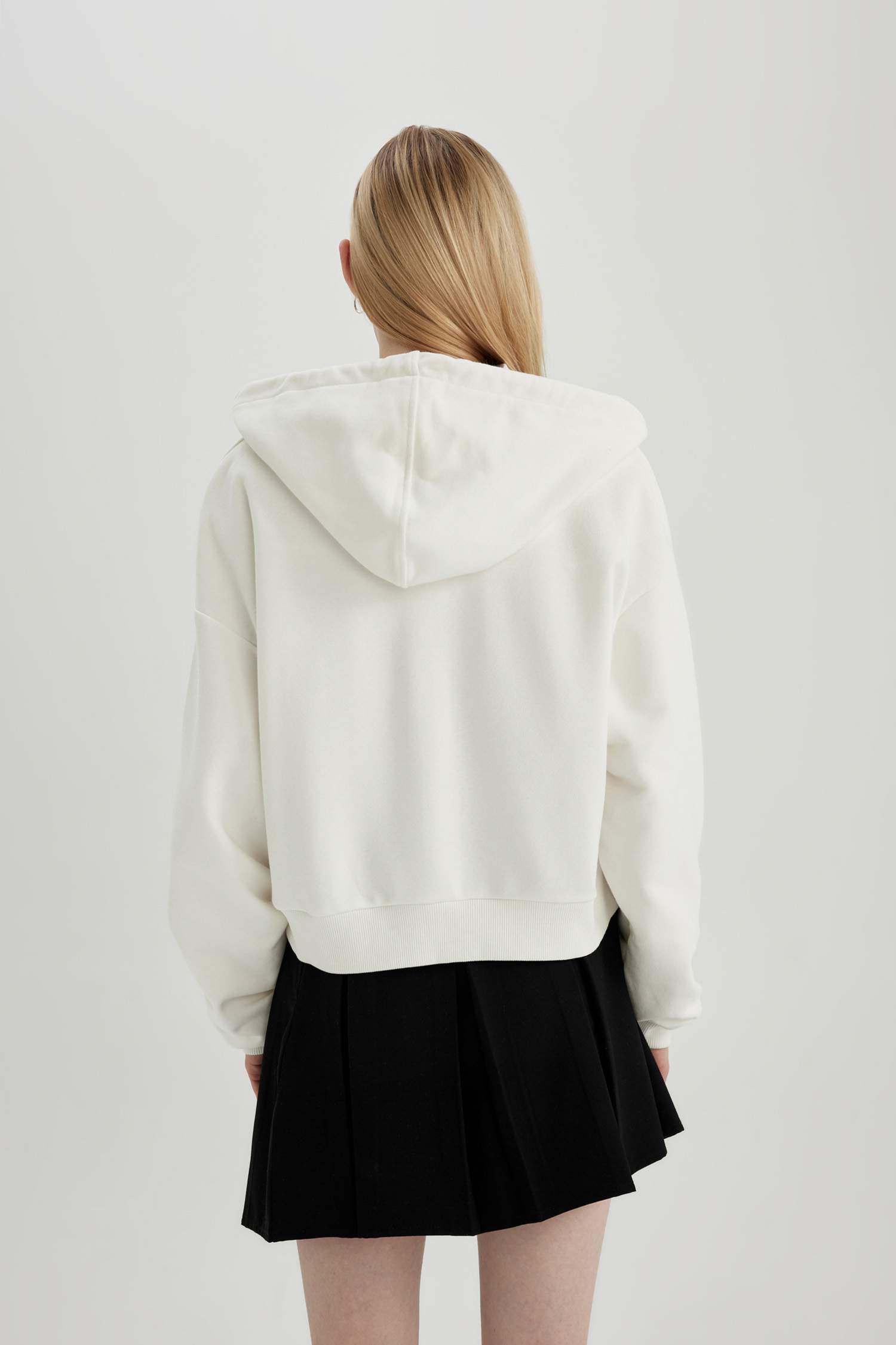 Coool SmileyWorld Oversize Geniş Kalıp Kapüşonlu Fermuarlı Sweatshirt