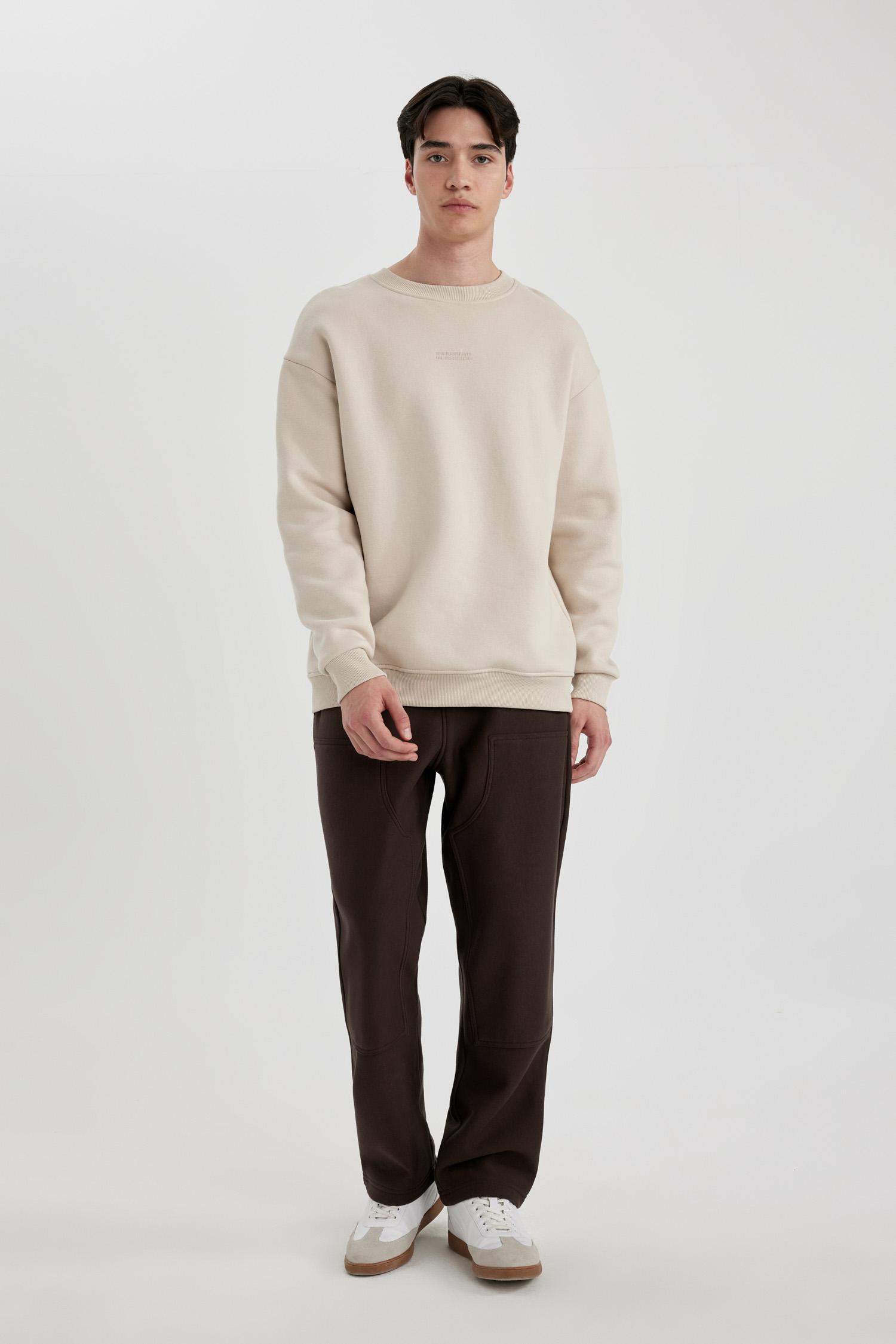 سروال سويت بانتس واسع عادي بجيب