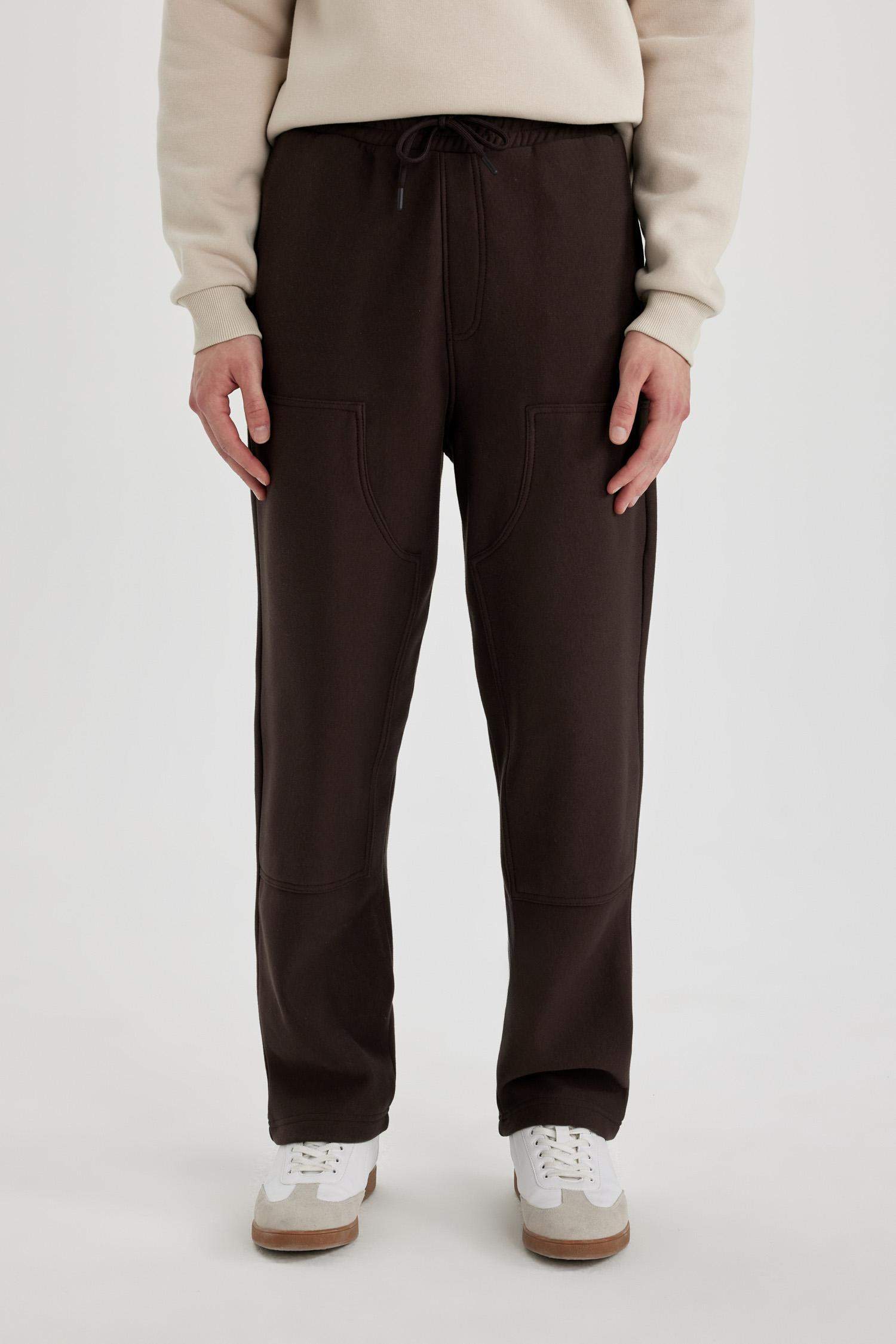 سروال سويت بانتس واسع عادي بجيب