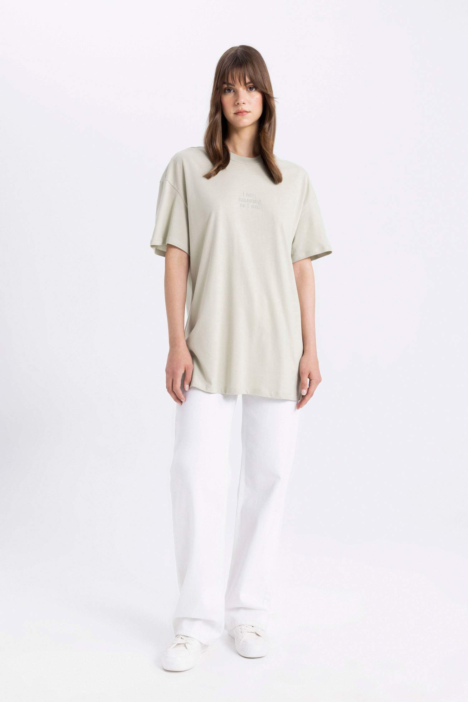 T-shirt à Manches Courtes coupe régulière imprimé à Col Rond