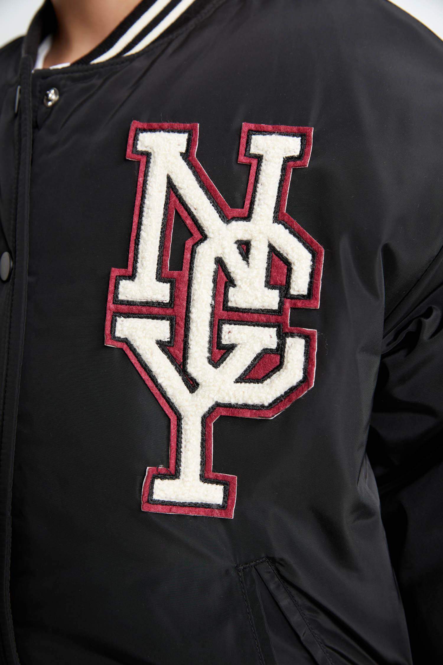 Kız Çocuk Su Geçirmez Kolej Yaka Çıtçıtlı Cepli Bomber Mont