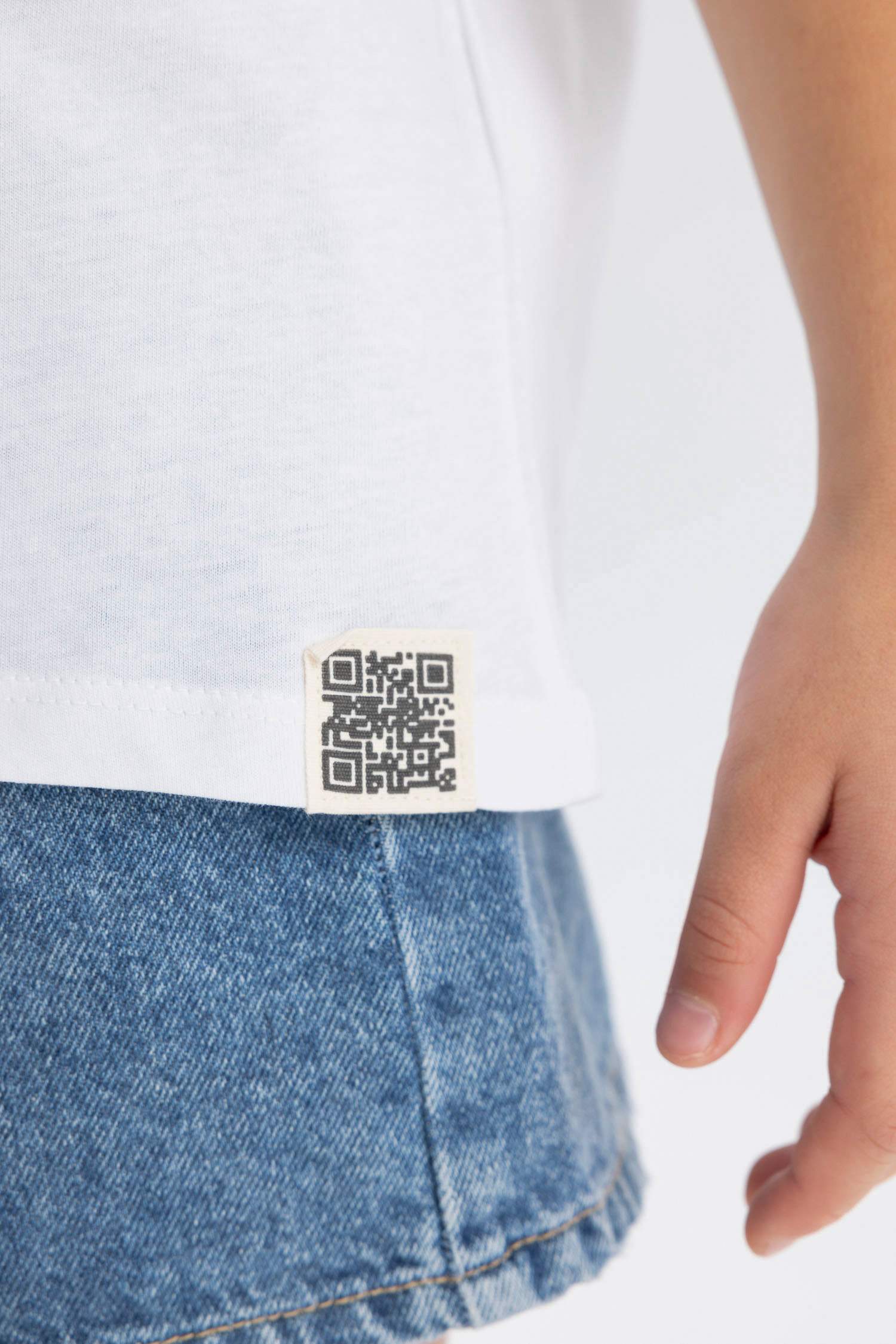 Girl Oversize Fit Crew Neck 3D Printed T-Shirt